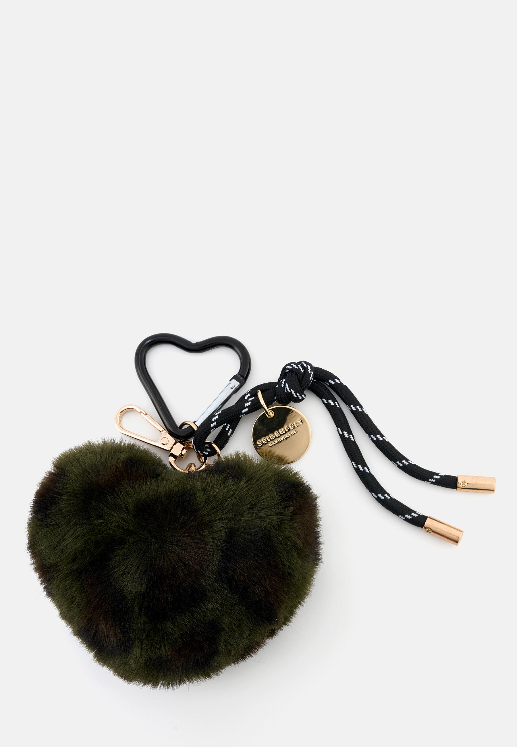 Furry Heart Charm leo-khaki OS