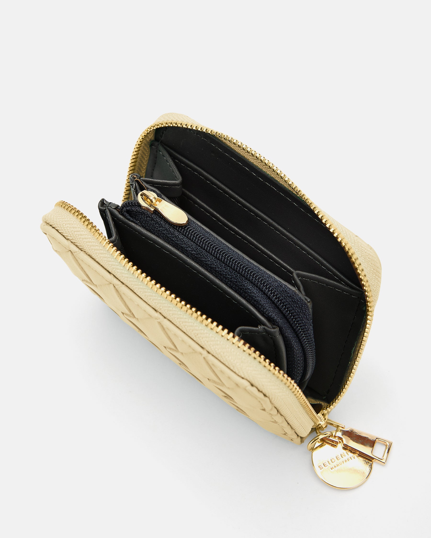 Seidenfelt - Handtaschen>Damen>Kunstlederaccessoires>Portemonnaies - Ylva Woven - black woven / OS-shy yellow woven / OS-aqua green woven / OS