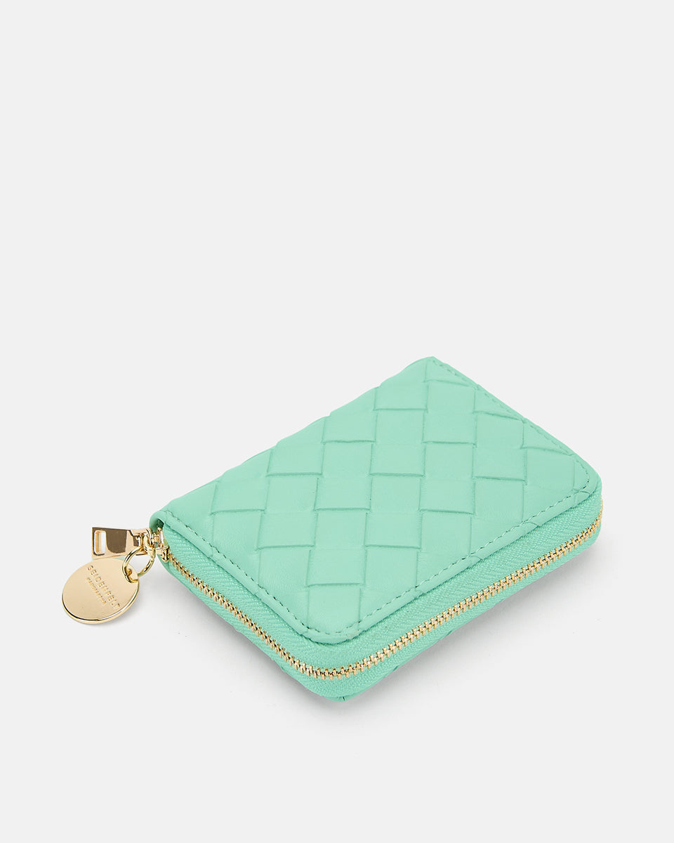 Seidenfelt - Handtaschen>Damen>Kunstlederaccessoires>Portemonnaies - Ylva Woven - black woven / OS-shy yellow woven / OS-aqua green woven / OS