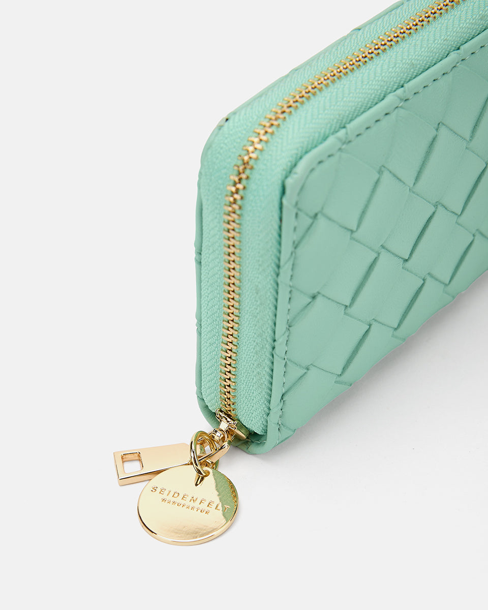 Seidenfelt - Handtaschen>Damen>Kunstlederaccessoires>Portemonnaies - Ylva Woven - black woven / OS-shy yellow woven / OS-aqua green woven / OS