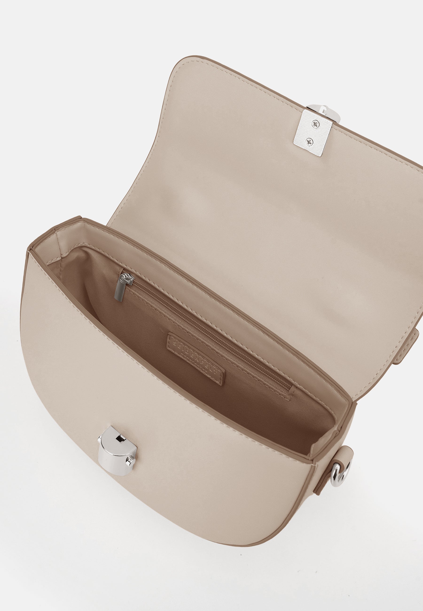 Seidenfelt - Handtaschen>Damen>Kunstledertaschen>Crossbody Taschen - Lilla Ro Saddle Bag - black / OS-cream / OS-light sand / OS