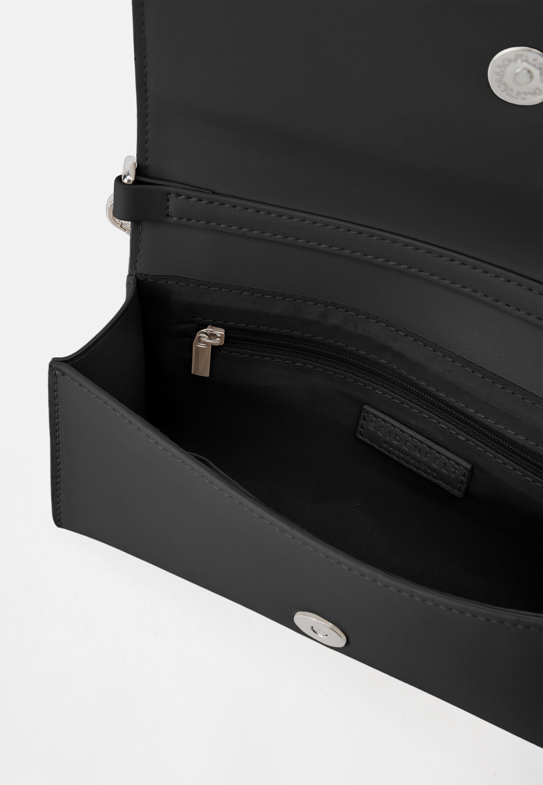 Seidenfelt - Handtaschen>Damen>Kunstledertaschen>Crossbody Taschen - Melbu Crossbag - black / OS-black / gold metal / OS-cream / OS-cream / gold metal / OS-ice blue / OS-powder rose / OS