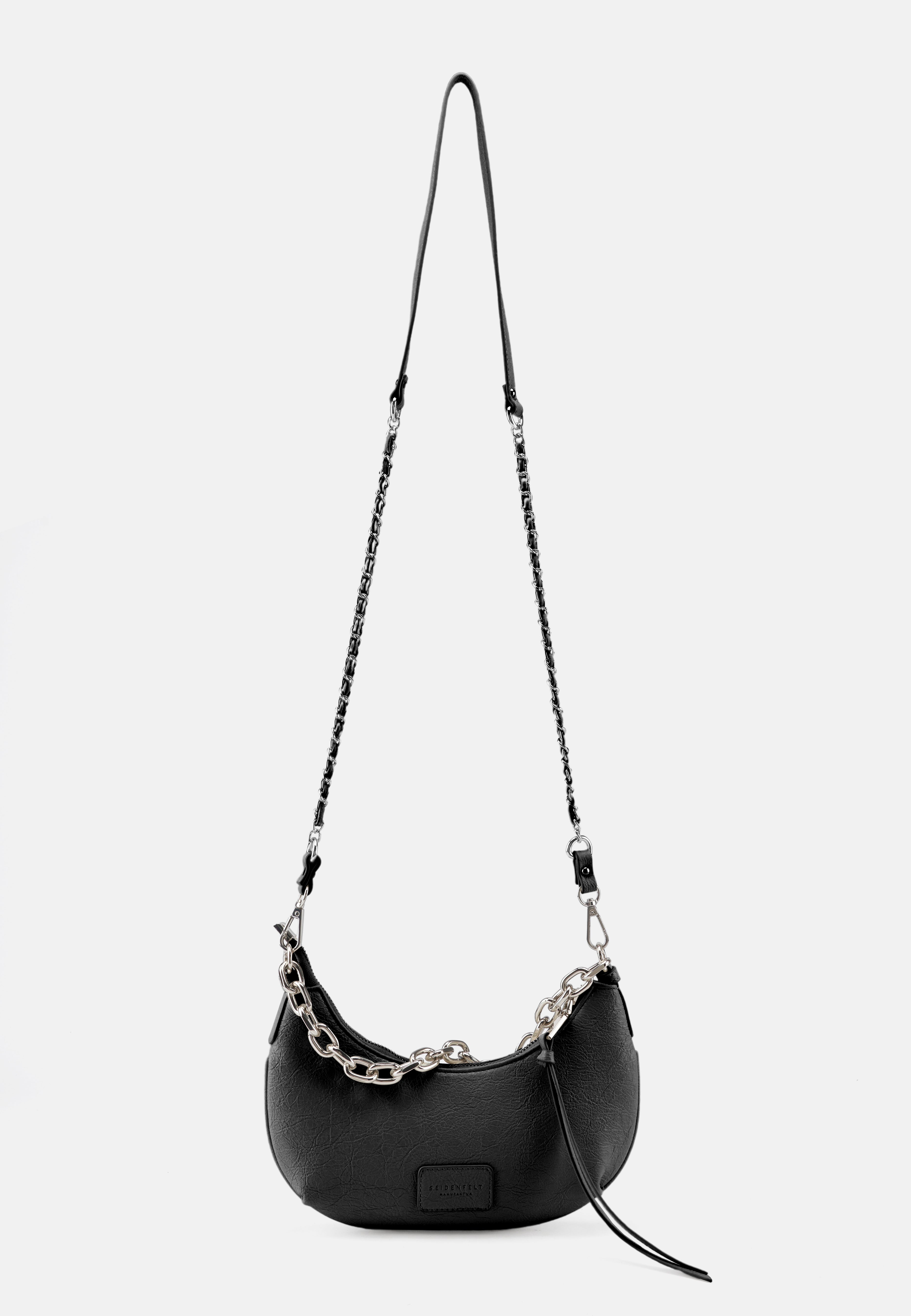 Seidenfelt - Handtaschen>Damen>Kunstledertaschen>Halbmoind Taschen - Vejen Halfmoon Pochette - glossy black / OS-glossy white / OS-glossy sand / OS