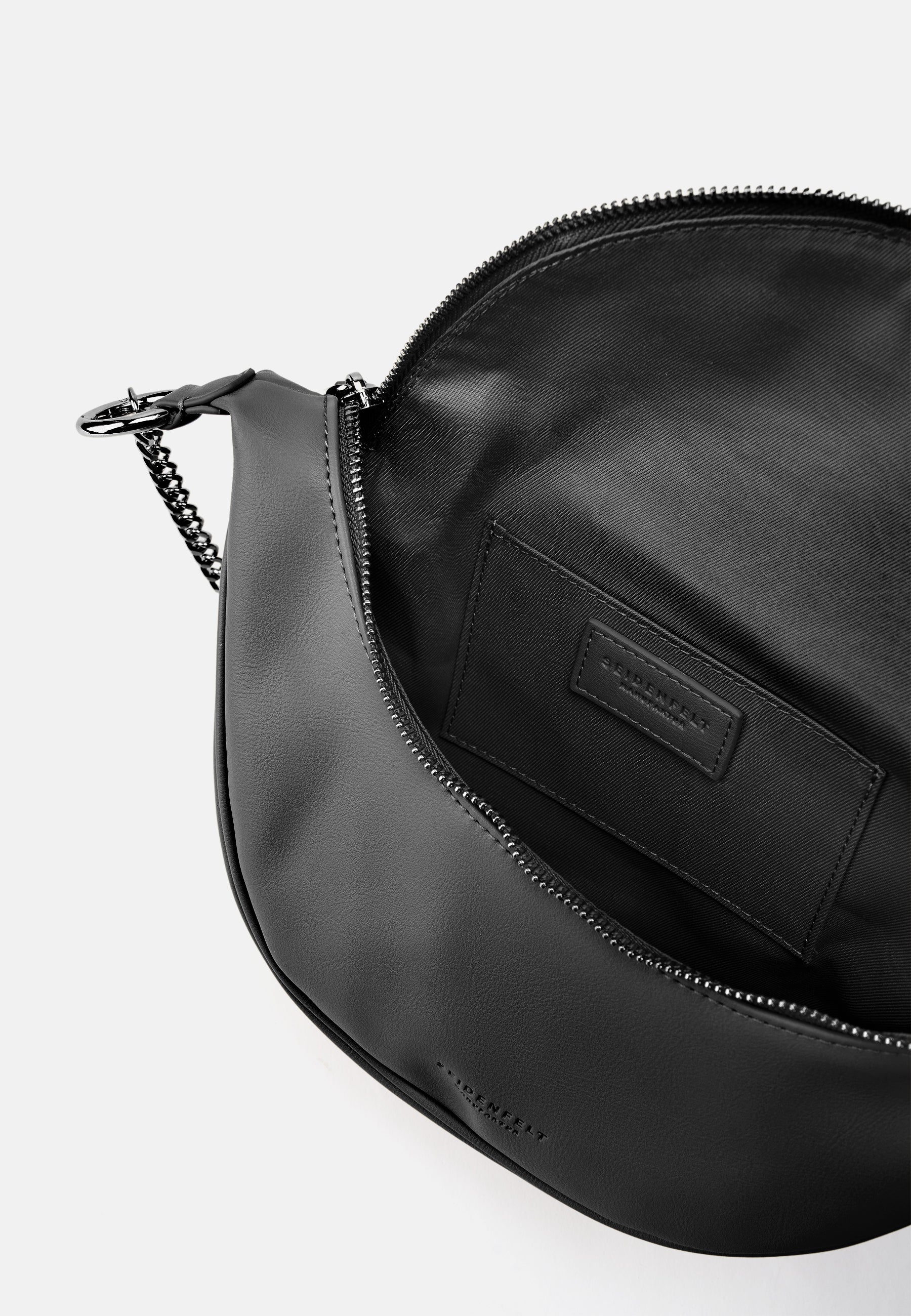 Seidenfelt - Handtaschen>Damen>Kunstledertaschen>Halbmond Taschen - Big Skien - black / OS-black / black / OS-glossy black / OS-cream / OS-coffee & cream / OS