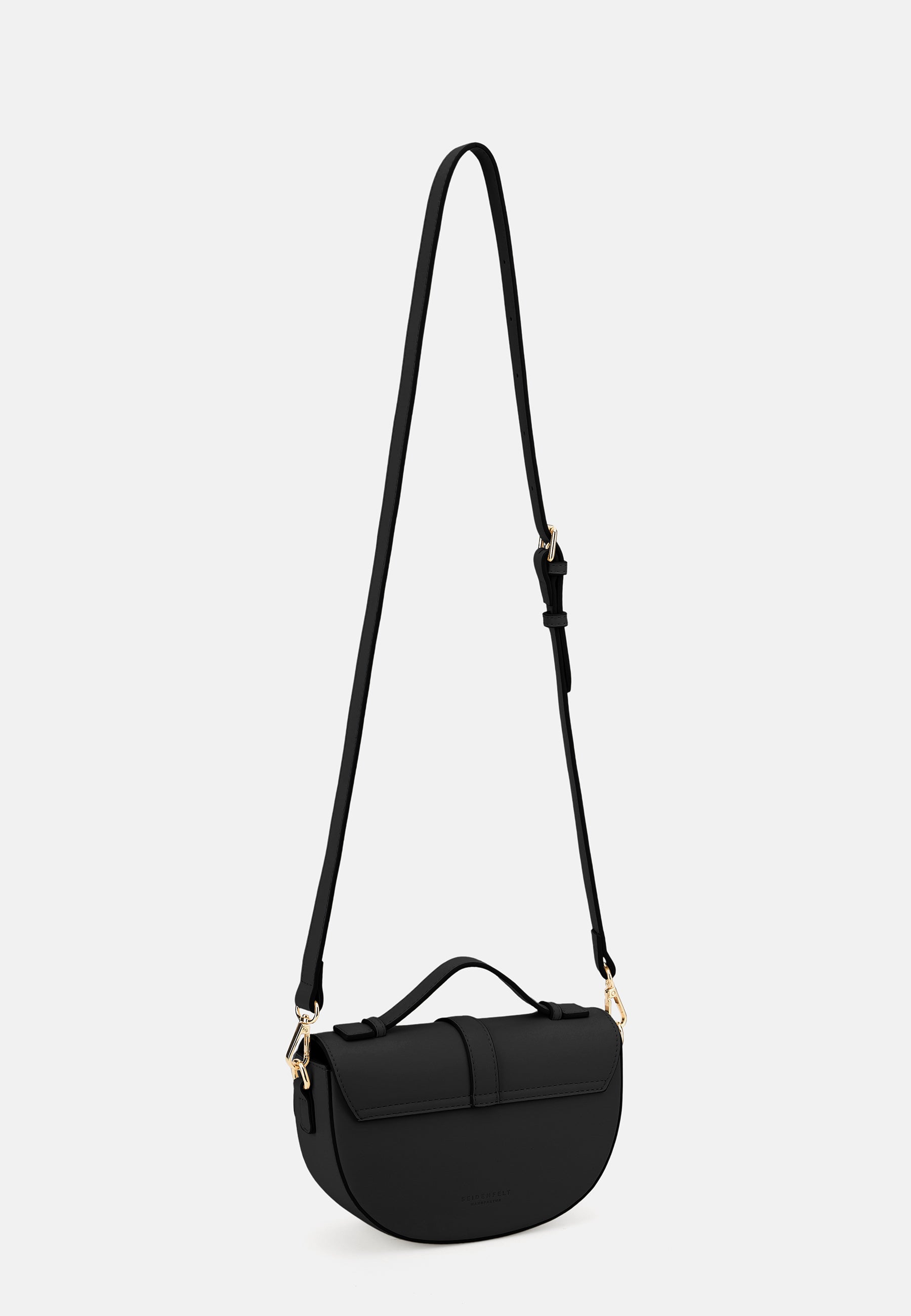 Seidenfelt - Handtaschen>Damen>Kunstledertaschen>Halbmond Taschen - Lilla Ro Saddle Bag - black / OS-cream / OS-light sand / OS
