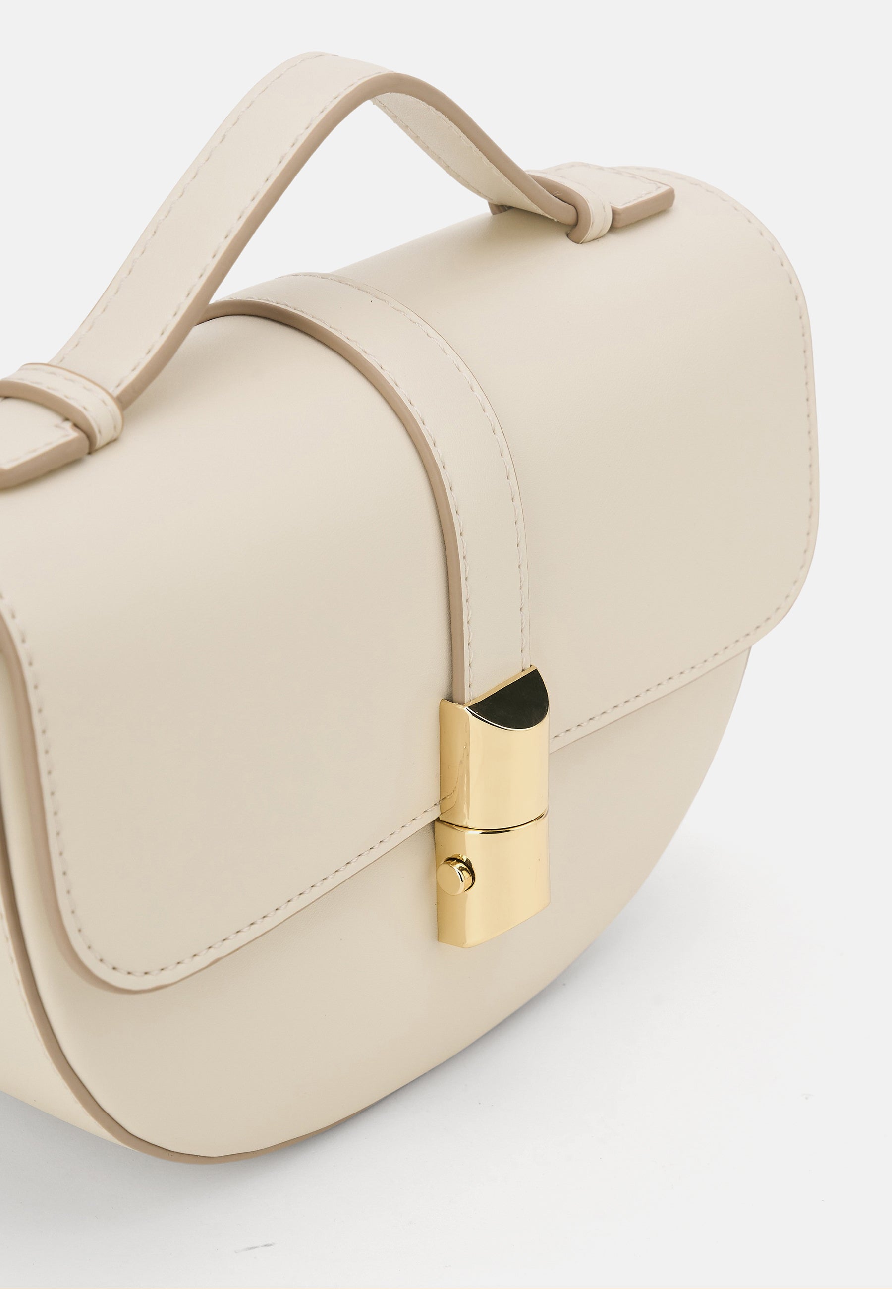 Seidenfelt - Handtaschen>Damen>Kunstledertaschen>Halbmond Taschen - Lilla Ro Saddle Bag - black / OS-cream / OS-light sand / OS