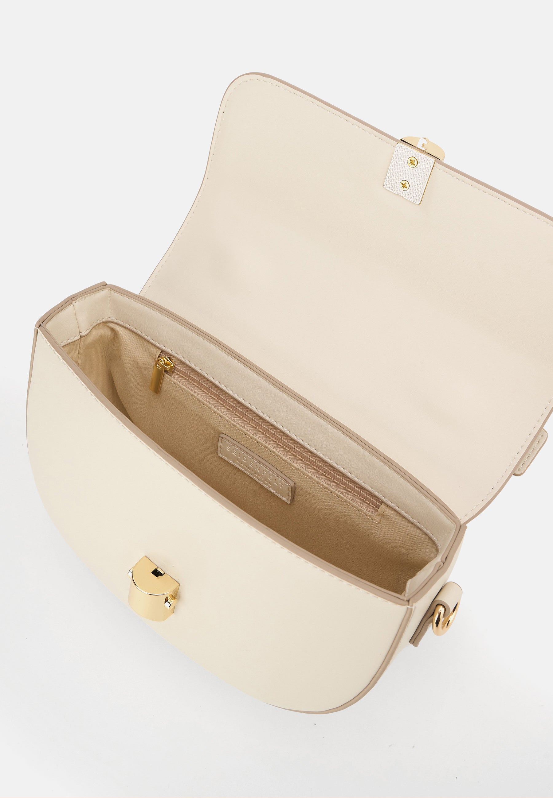 Seidenfelt - Handtaschen>Damen>Kunstledertaschen>Halbmond Taschen - Lilla Ro Saddle Bag - black / OS-cream / OS-light sand / OS