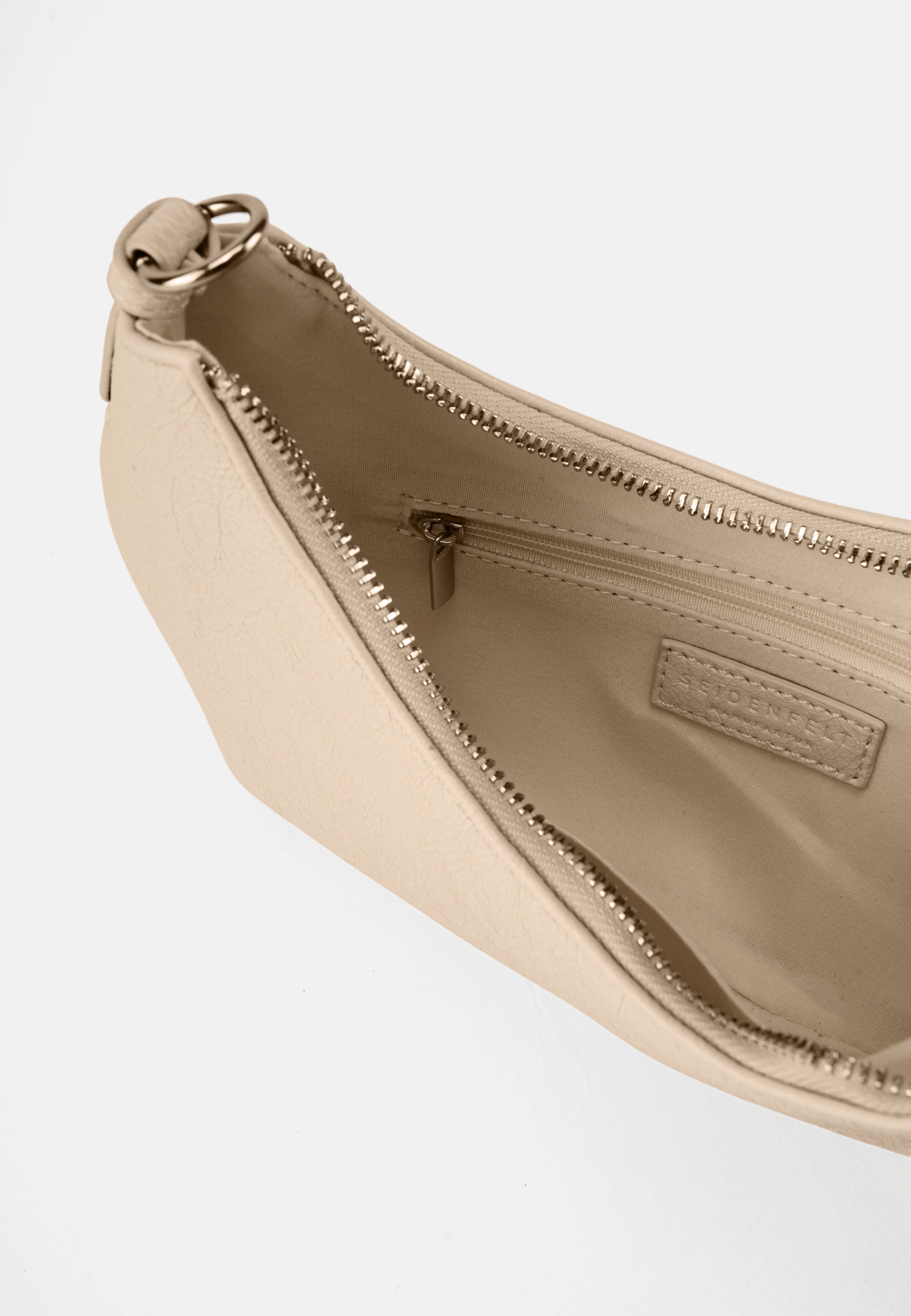 Seidenfelt - Handtaschen>Damen>Kunstledertaschen>Halbmoind Taschen - Vejen Halfmoon Pochette - glossy black / OS-glossy white / OS-glossy sand / OS