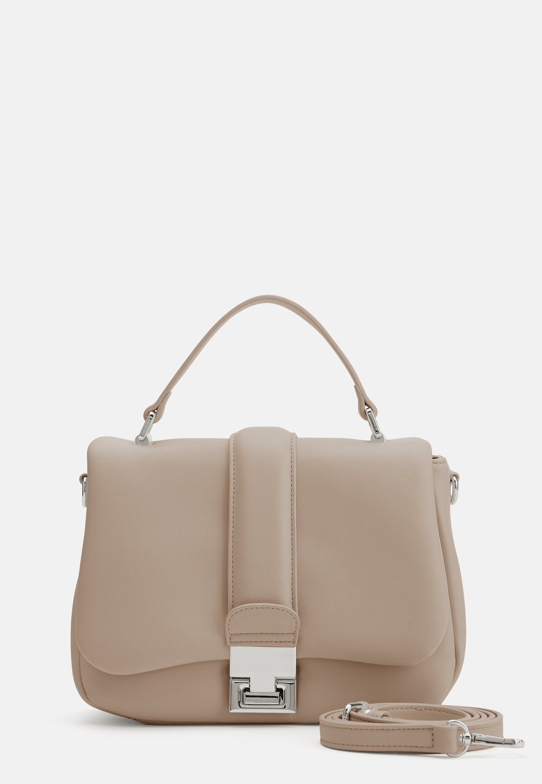 Seidenfelt - Handtaschen>Damen>Kunstledertaschen>Hand Taschen - Evje Top Handle Bag - black / OS-cream / OS-light sand / OS