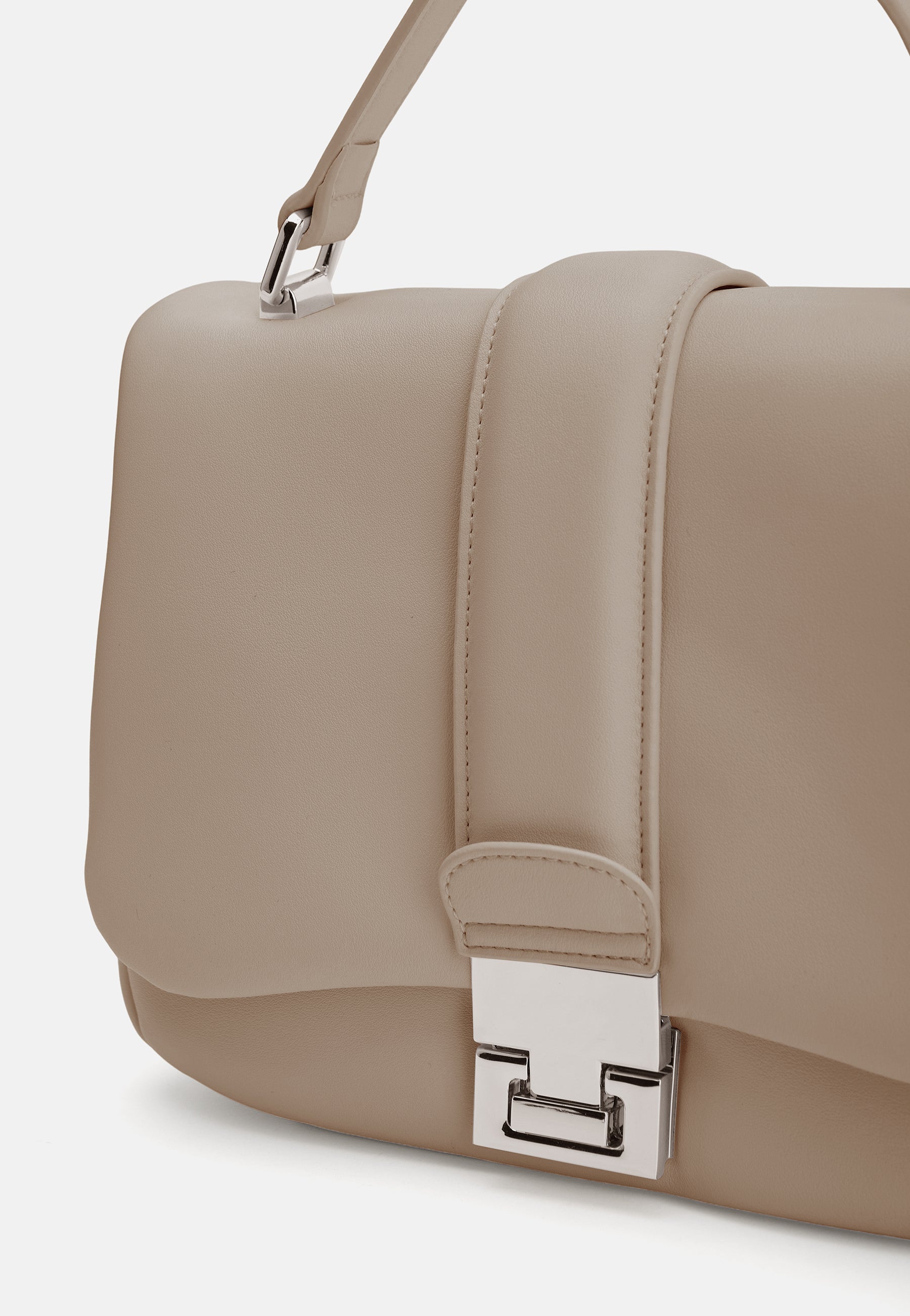 Seidenfelt - Handtaschen>Damen>Kunstledertaschen>Hand Taschen - Evje Top Handle Bag - black / OS-cream / OS-light sand / OS