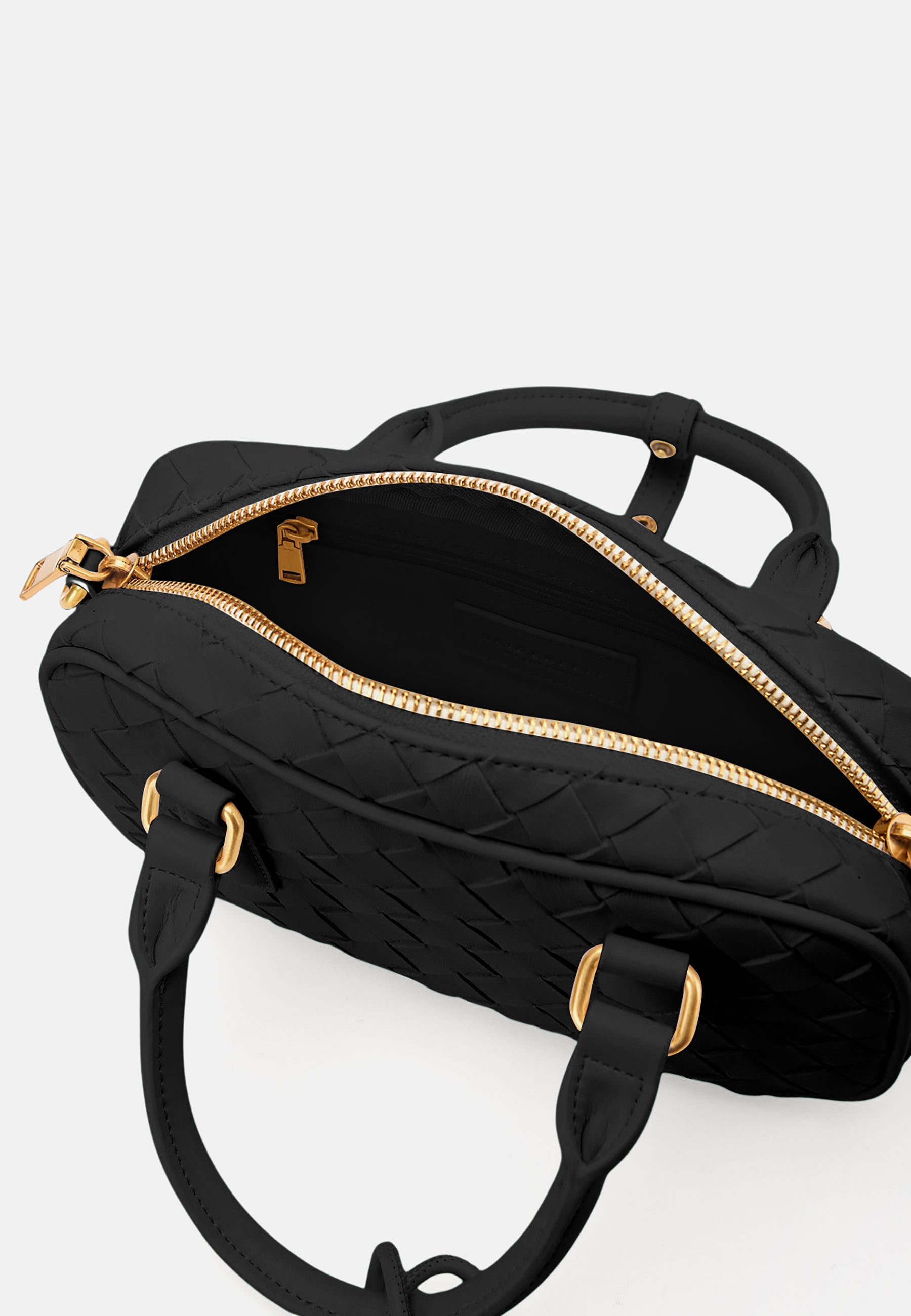 Seidenfelt - Handtaschen>Damen>Kunstledertaschen>Hand Taschen - Kinna Bowling Bag - black / OS-shy yellow / OS