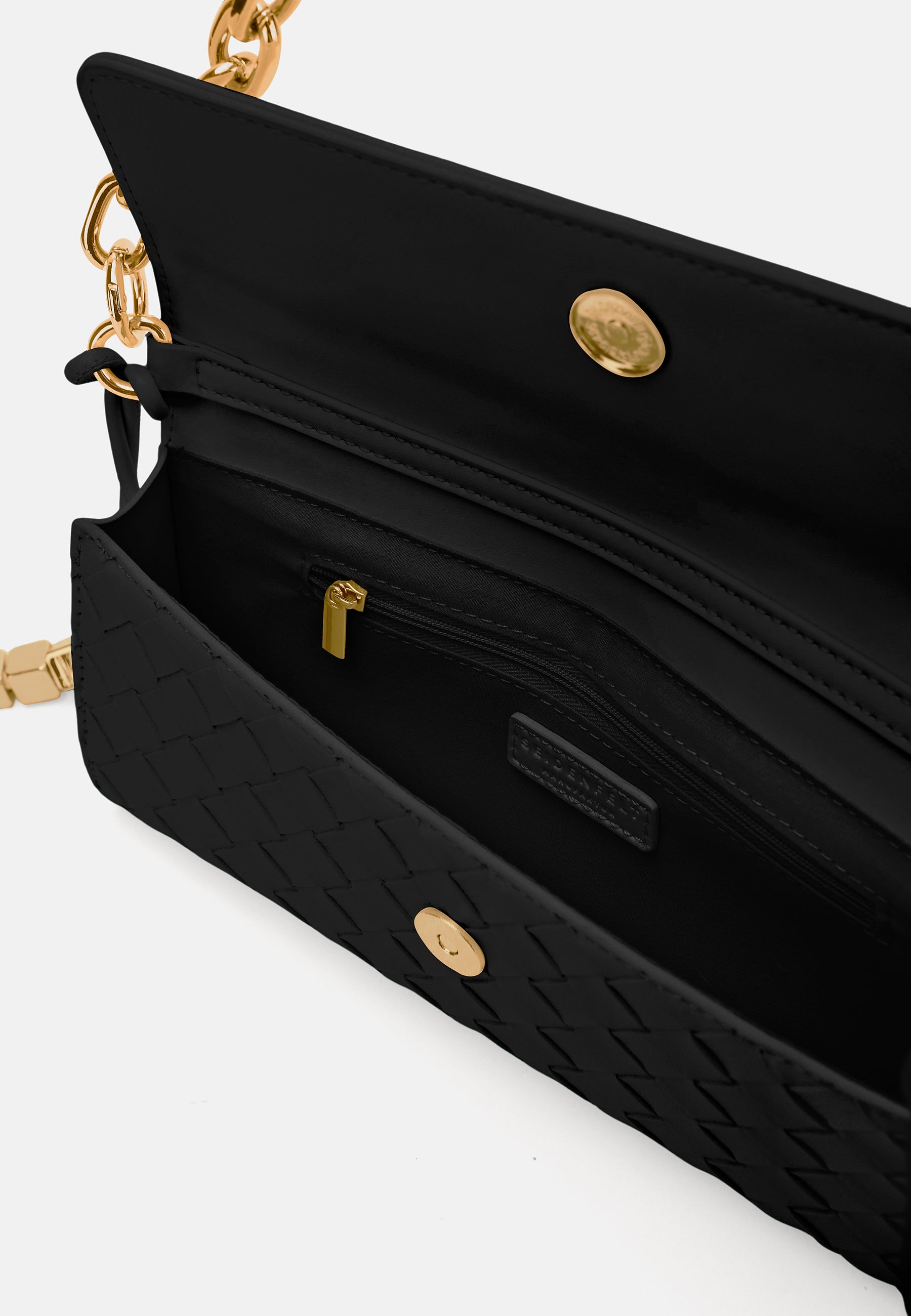 Seidenfelt - Handtaschen>Damen>Kunstledertaschen>Hand Taschen - Kinna Clutch Wallet - black / OS-bright white / OS