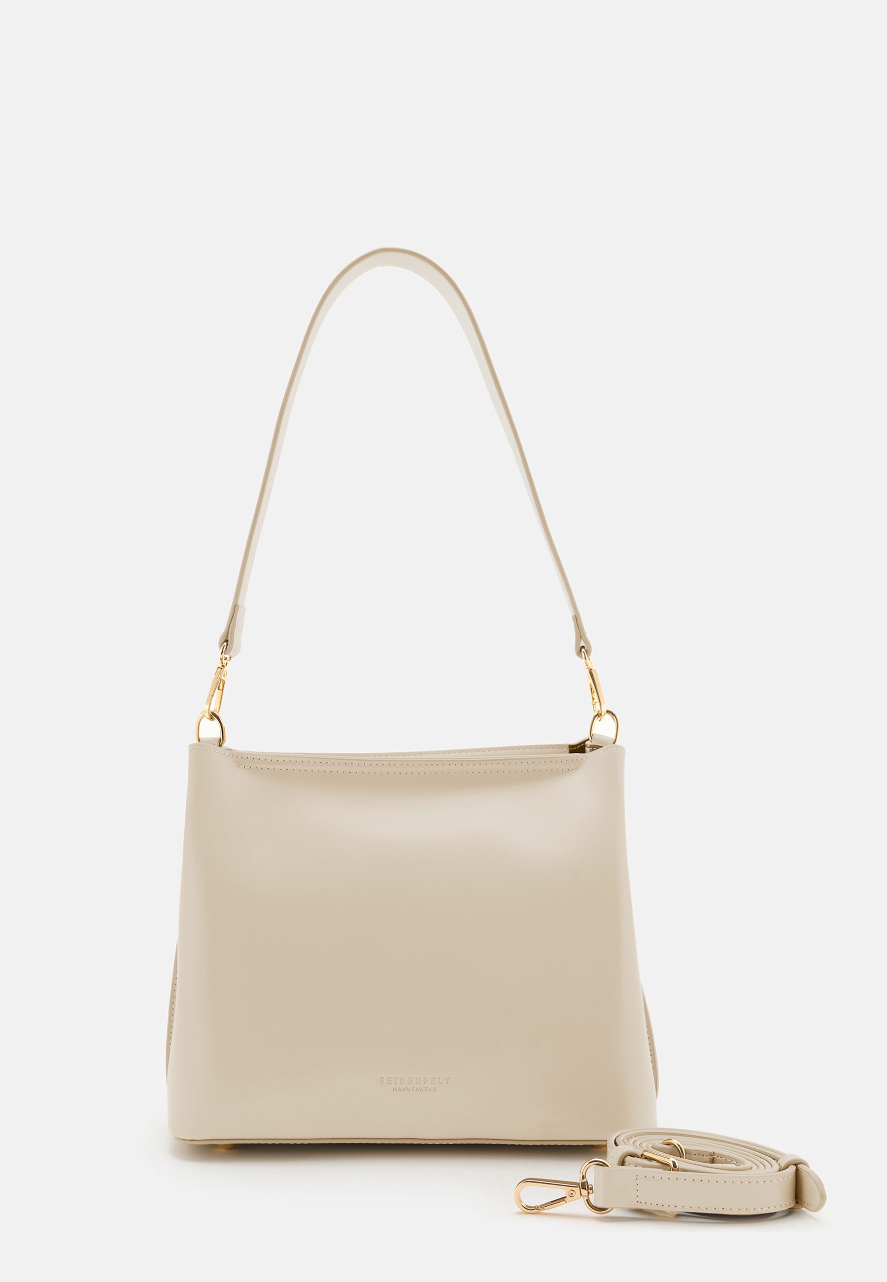Seidenfelt - Handtaschen>Damen>Kunstledertaschen>Hobo Taschen - Arvaja Midi Hobo - toffee / OS-stone / OS-black / OS