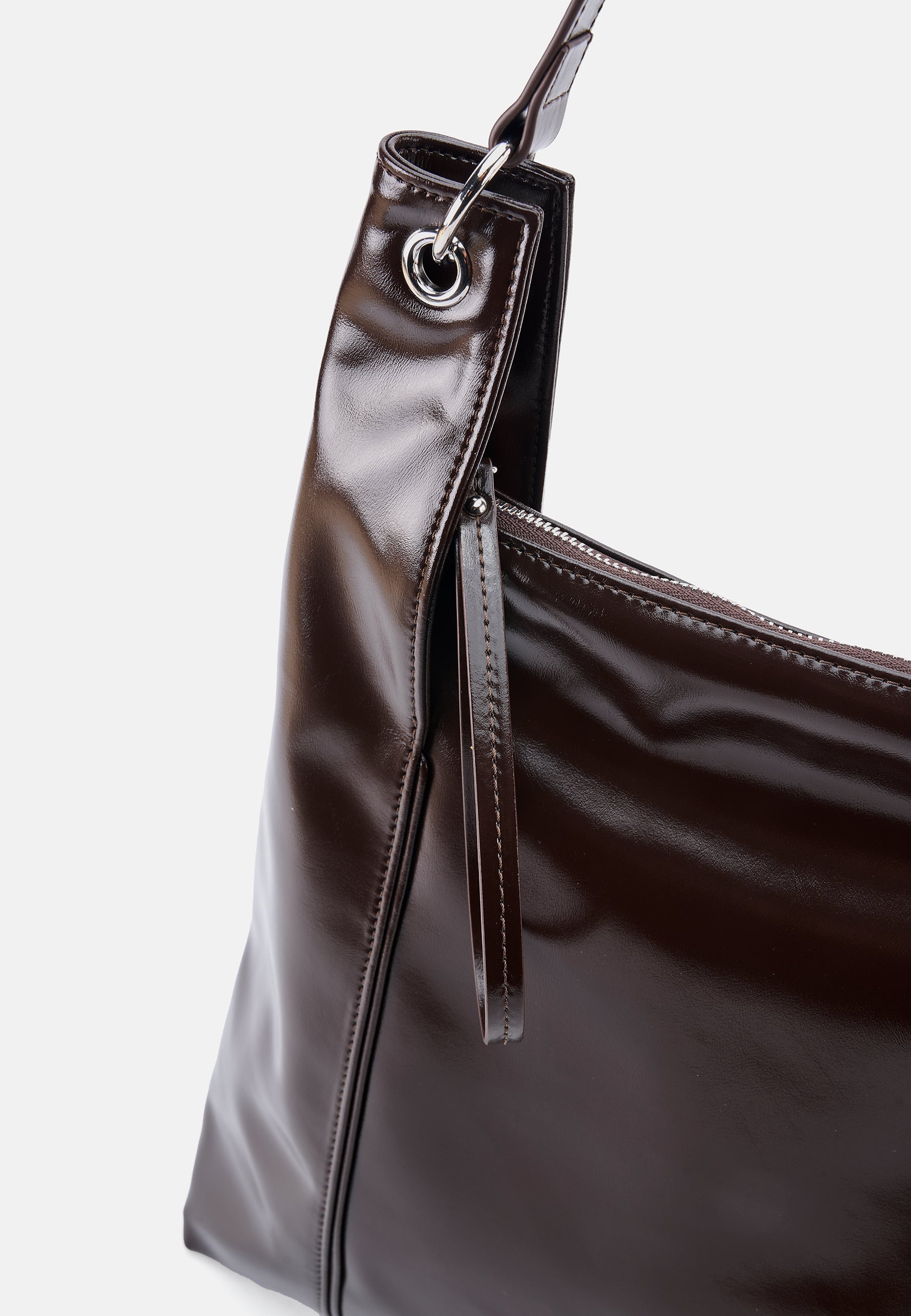 Seidenfelt - Handtaschen>Damen>Kunstledertaschen>Hobo Taschen - Delary Hobo - black / OS-dark chocolate / OS-deep red / OS