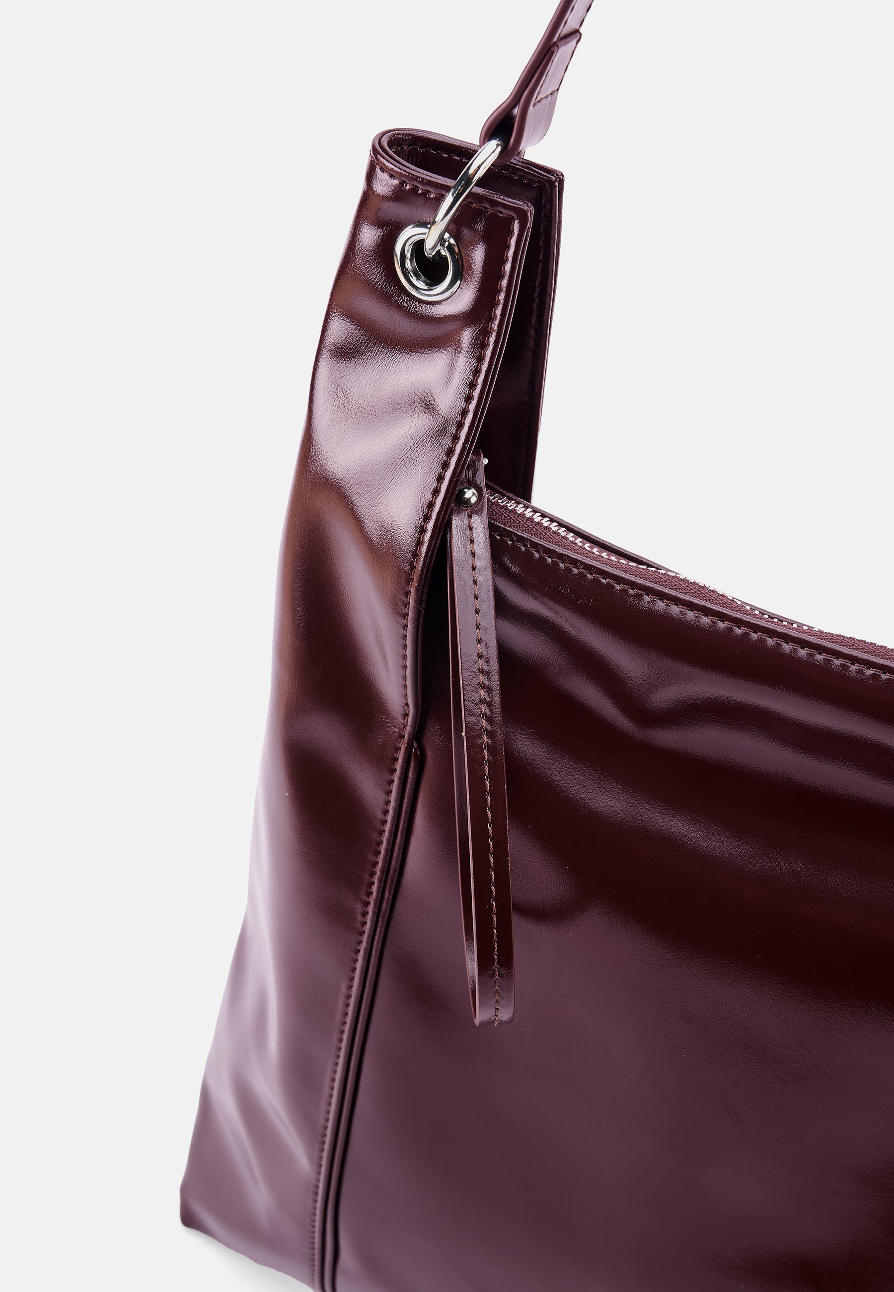 Seidenfelt - Handtaschen>Damen>Kunstledertaschen>Hobo Taschen - Delary Hobo - black / OS-dark chocolate / OS-deep red / OS