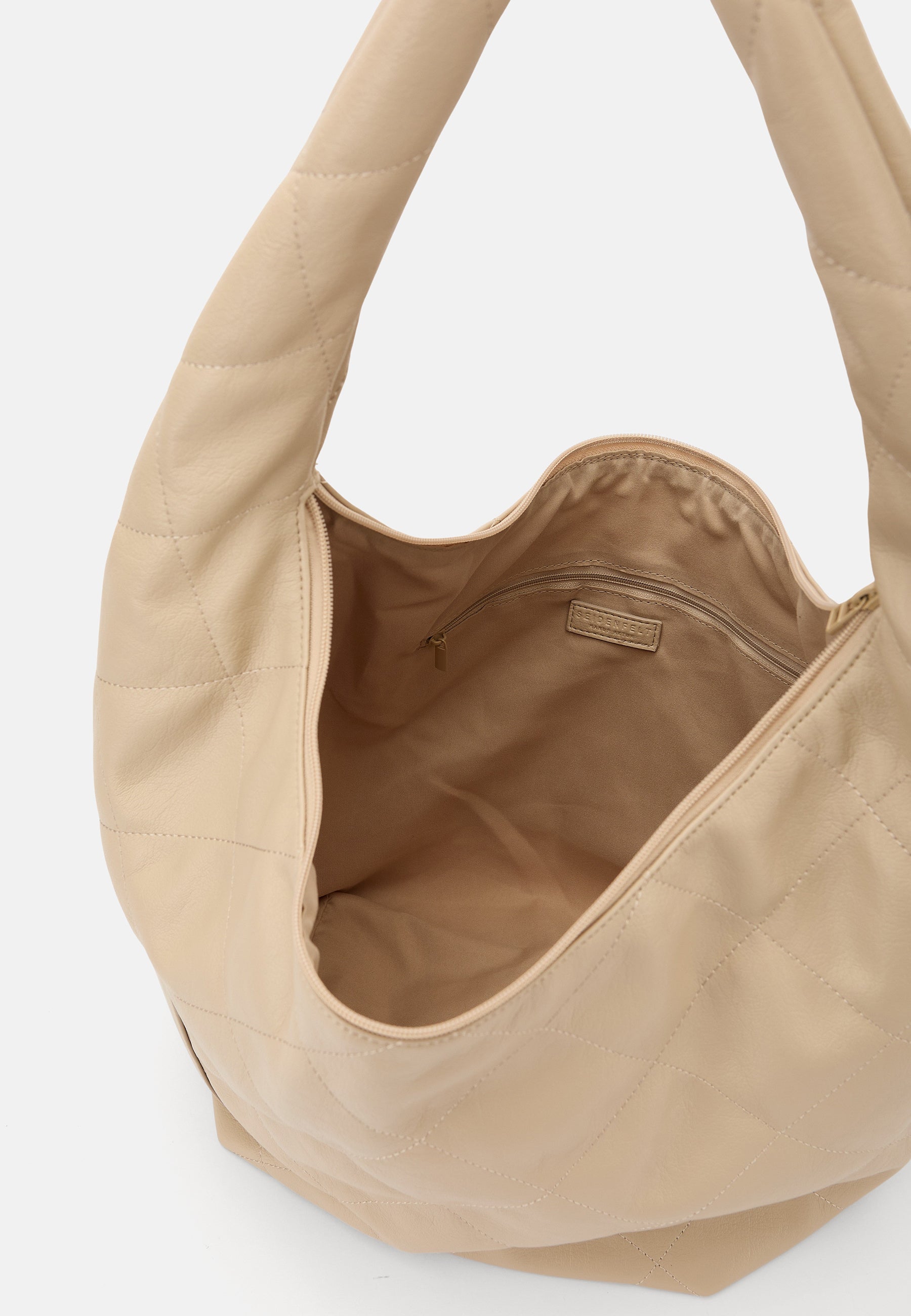 Seidenfelt - Handtaschen>Damen>Kunstledertaschen>Hobo Taschen - Evenes Hobo - light sand / OS-silver / OS-sage / OS