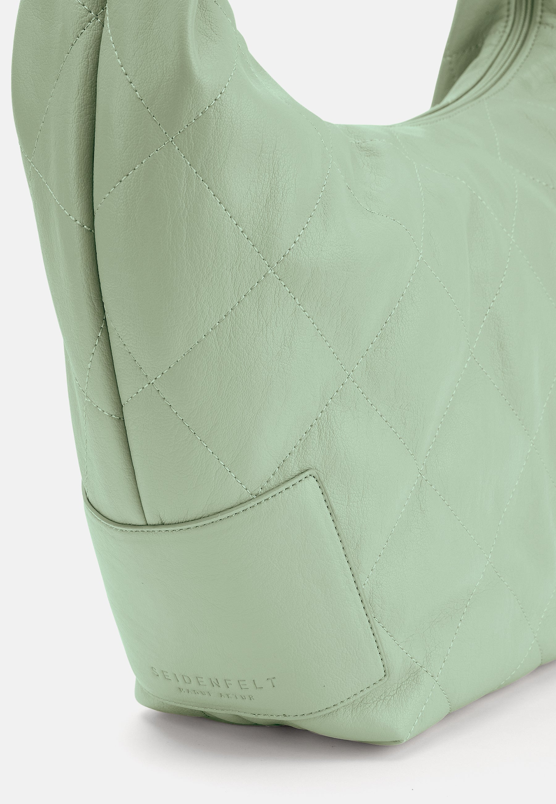 Seidenfelt - Handtaschen>Damen>Kunstledertaschen>Hobo Taschen - Evenes Hobo - light sand / OS-silver / OS-sage / OS