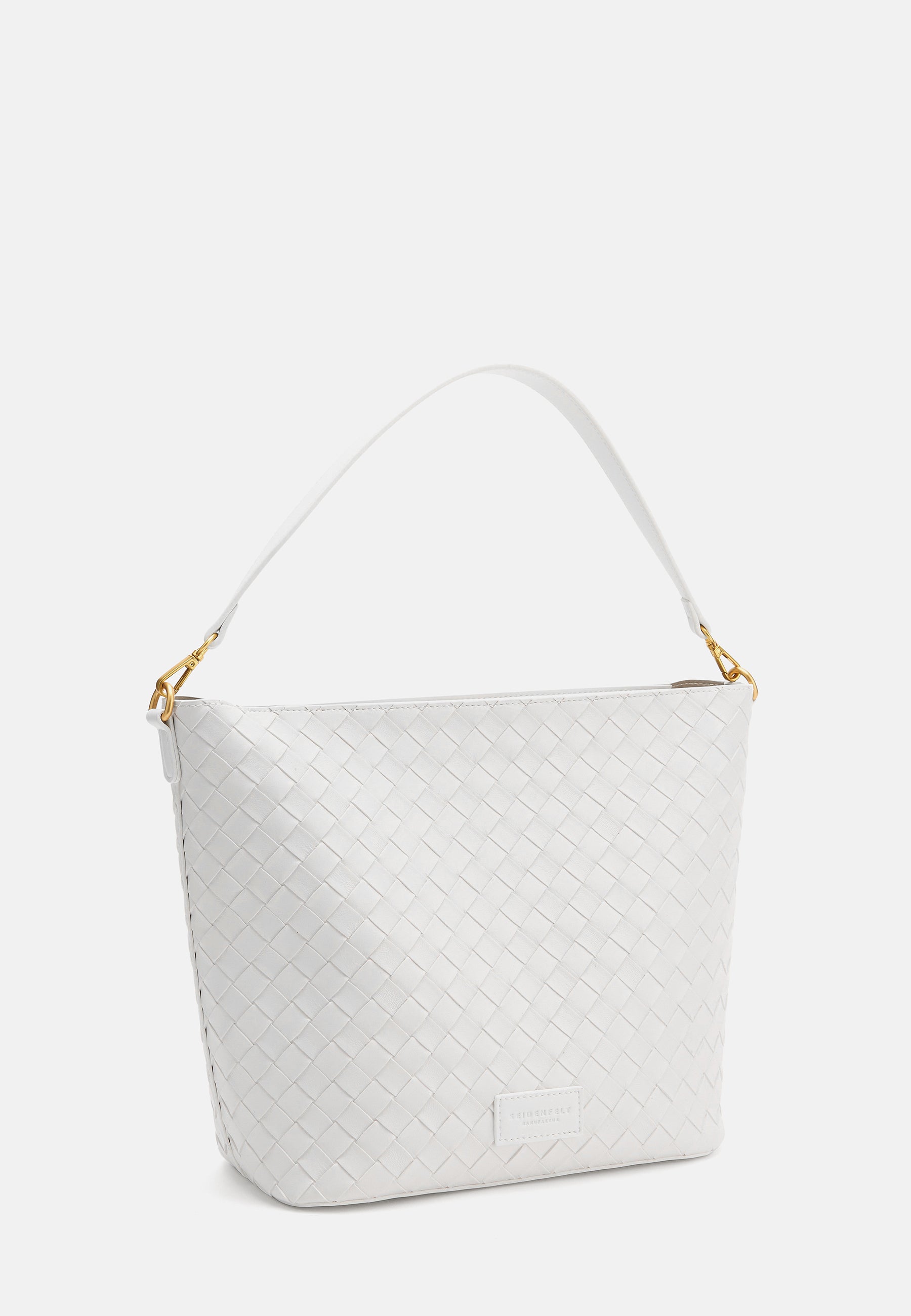 Seidenfelt - Handtaschen>Damen>Kunstledertaschen>Hobo Taschen - Kinna Hobo - black / OS-bright white / OS