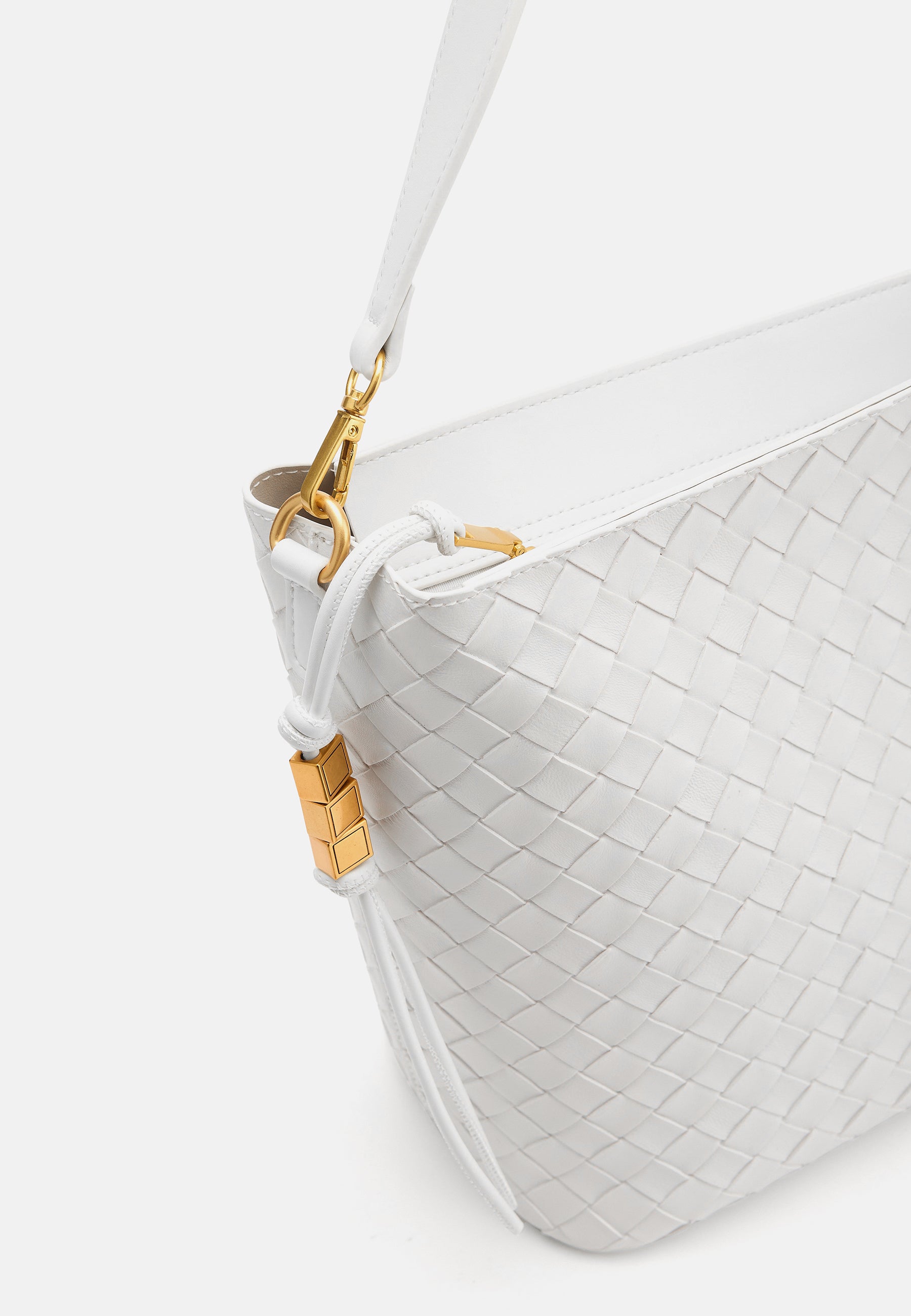 Seidenfelt - Handtaschen>Damen>Kunstledertaschen>Hobo Taschen - Kinna Hobo - black / OS-bright white / OS