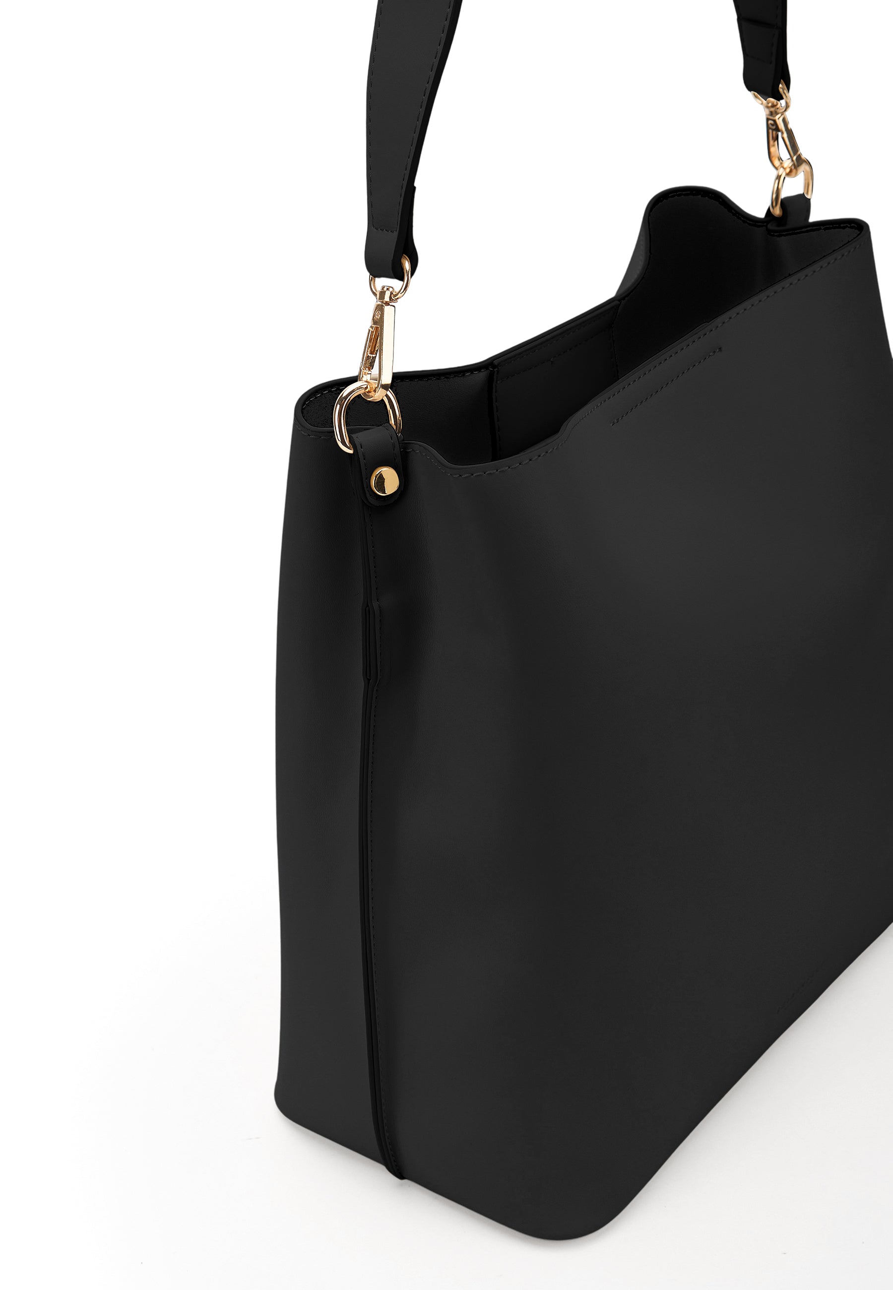 Seidenfelt - Handtaschen>Damen>Kunstledertaschen>Hobo Taschen - Lilla Ro Midi Hobo - black / OS-cream / OS-light sand / OS