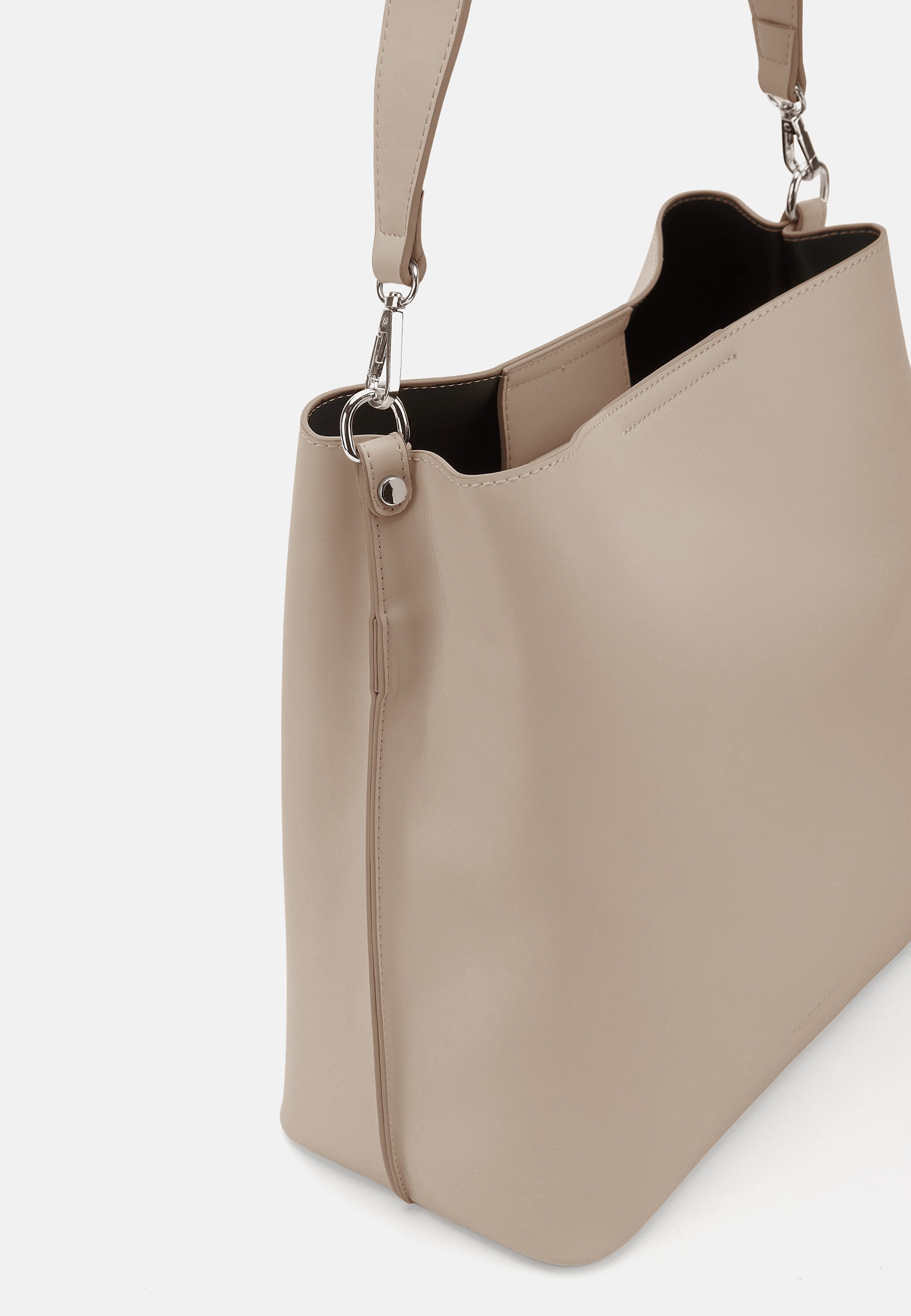Seidenfelt - Handtaschen>Damen>Kunstledertaschen>Hobo Taschen - Lilla Ro Midi Hobo - black / OS-cream / OS-light sand / OS