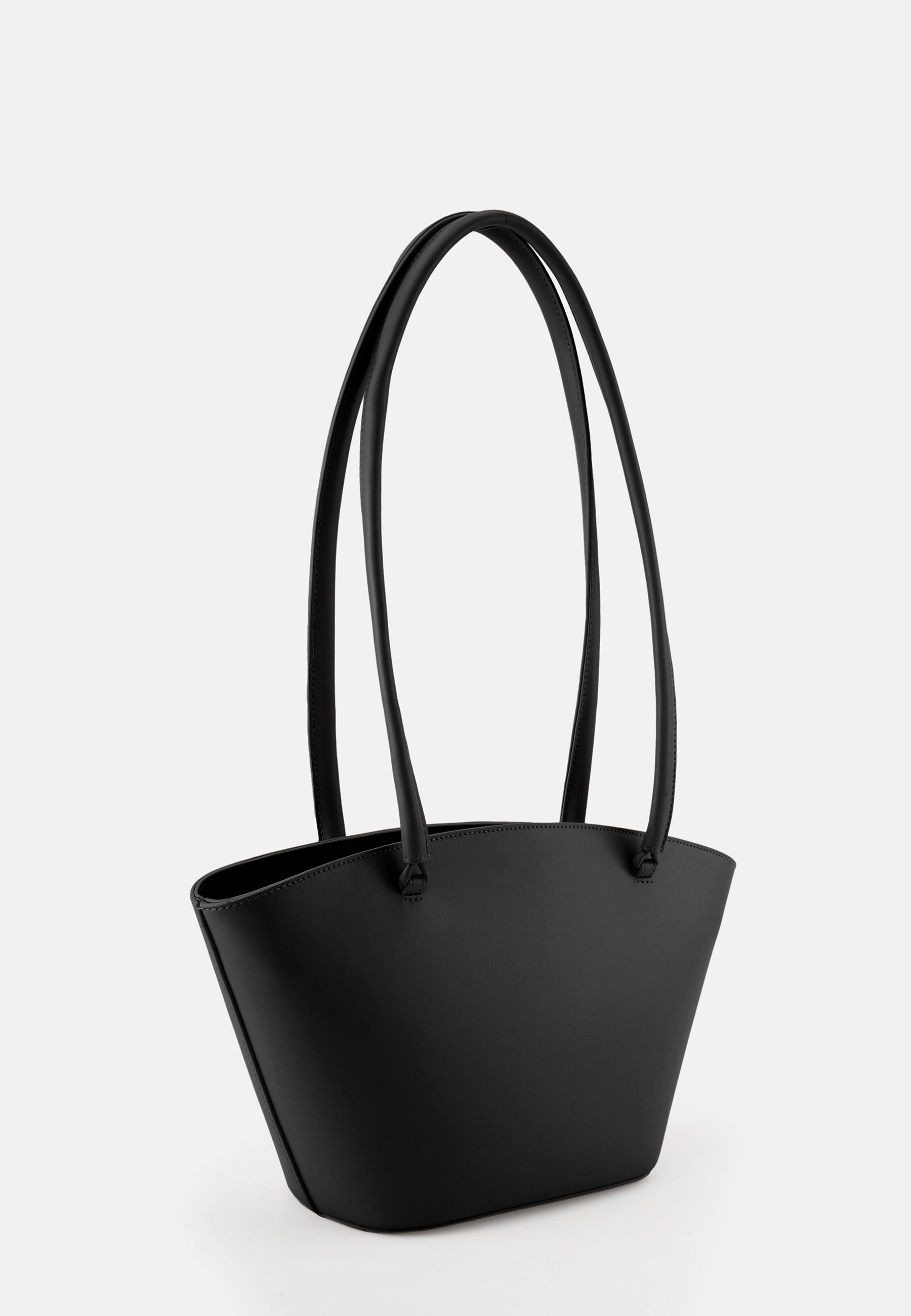 Seidenfelt - Handtaschen>Damen>Kunstledertaschen>Schulter Taschen - Arvaja Midi Tulip Shopper - black / OS-toffee / OS
