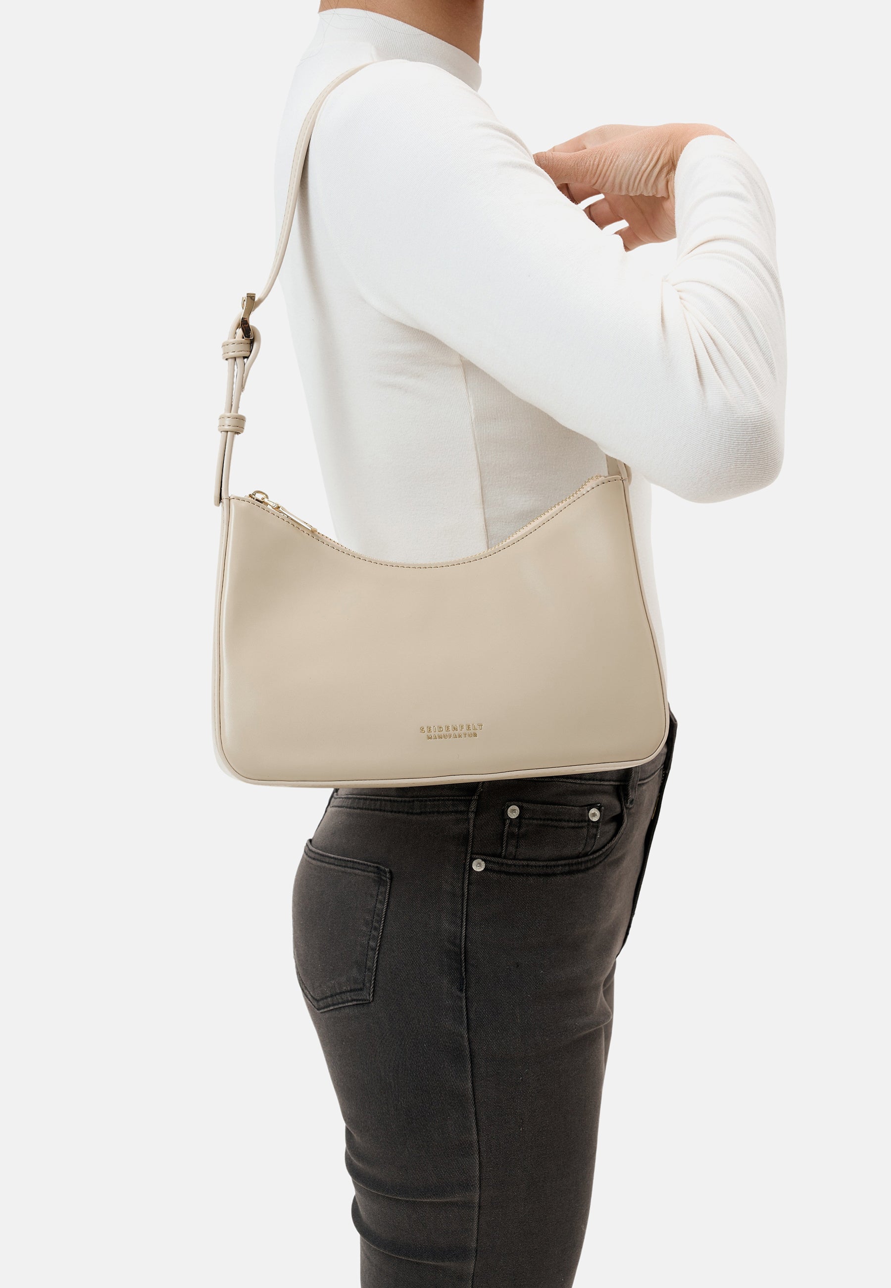 Seidenfelt - Handtaschen>Damen>Kunstledertaschen>Schulter Taschen - Arvaja Small Shoulderbag - black / OS-toffee / OS-stone / OS