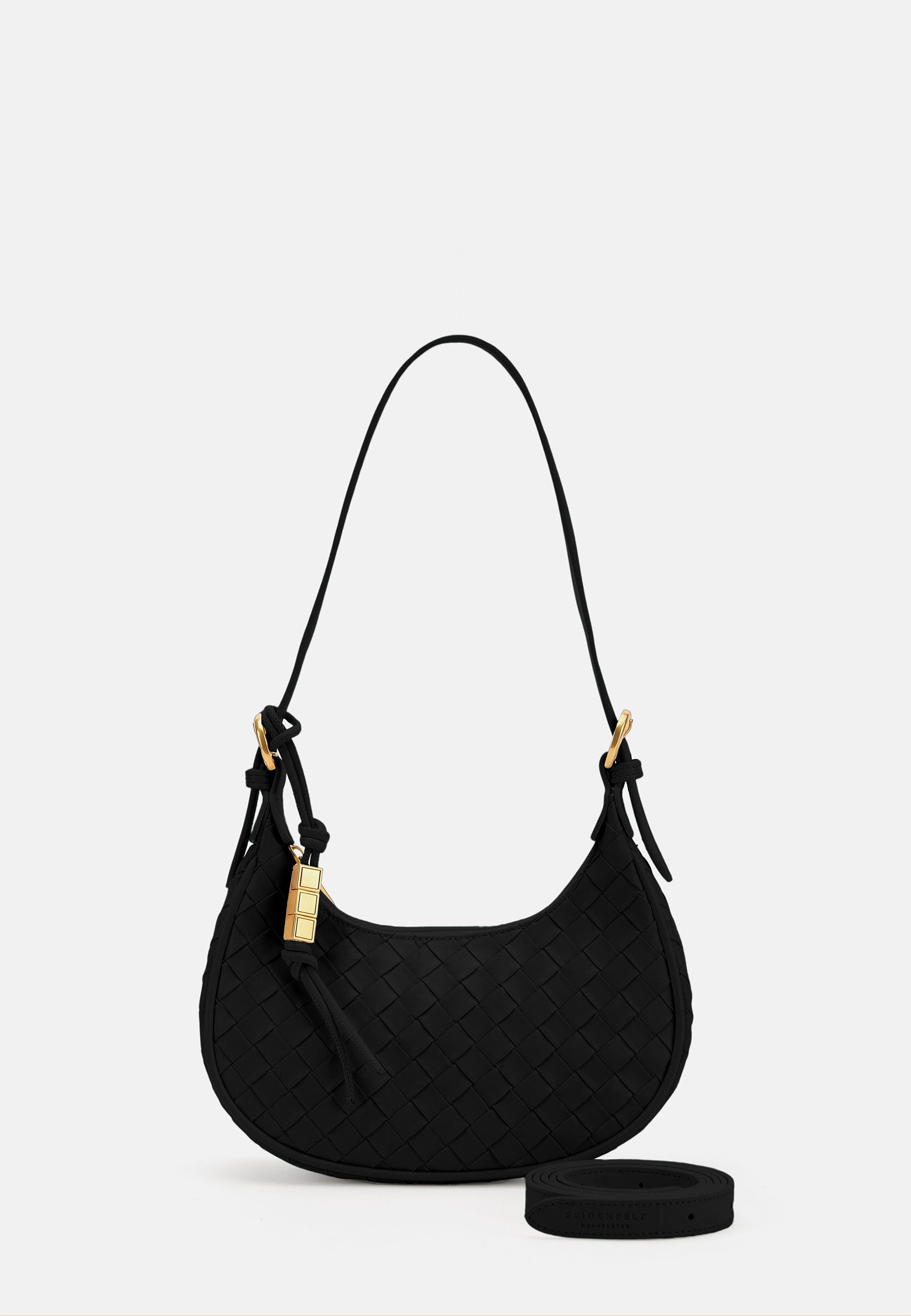 Seidenfelt - Handtaschen>Damen>Kunstledertaschen>Schulter Taschen - Kinna Round Shoulderbag - black / OS-bright white / OS-shy yellow / OS