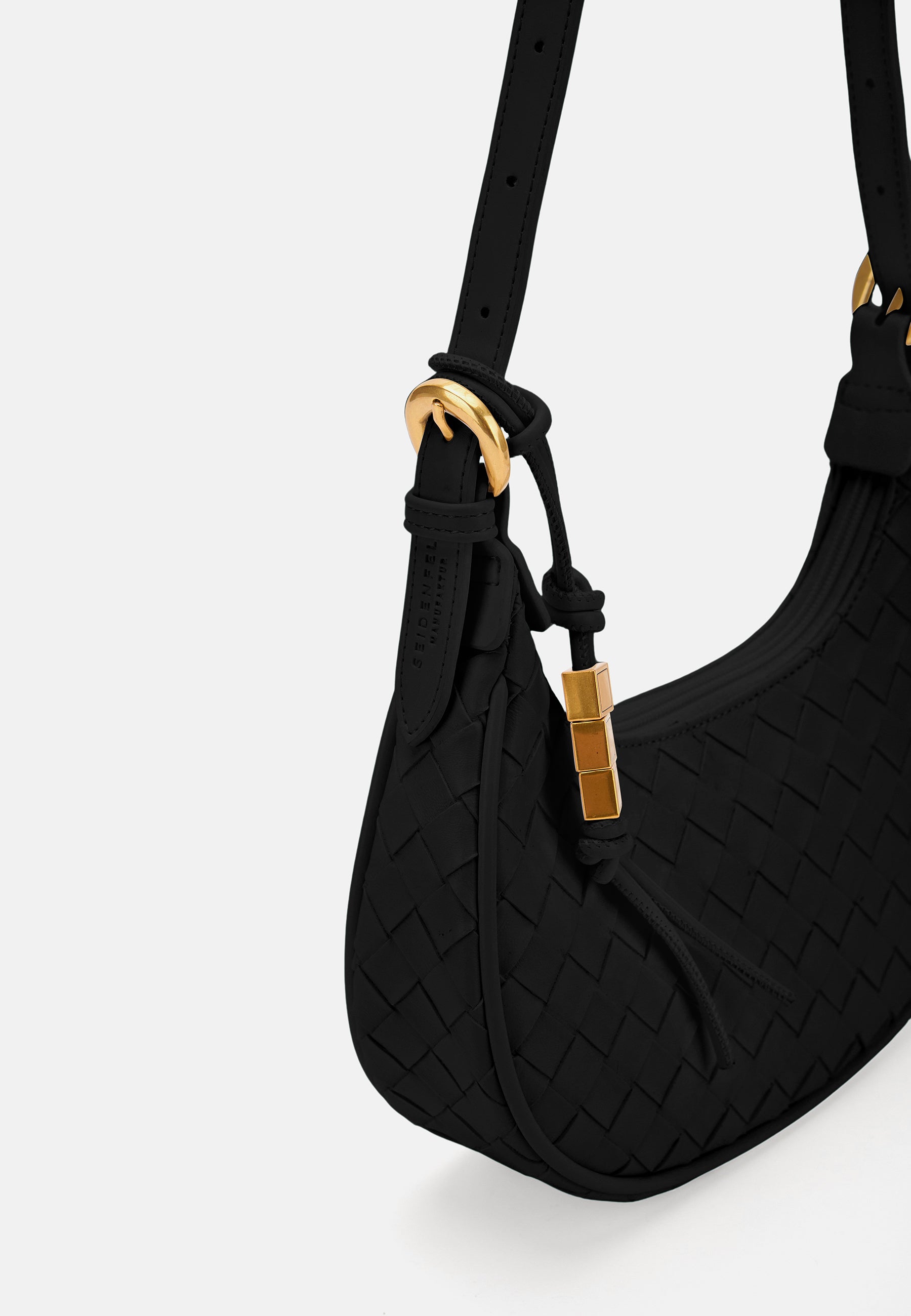 Seidenfelt - Handtaschen>Damen>Kunstledertaschen>Schulter Taschen - Kinna Round Shoulderbag - black / OS-bright white / OS-shy yellow / OS