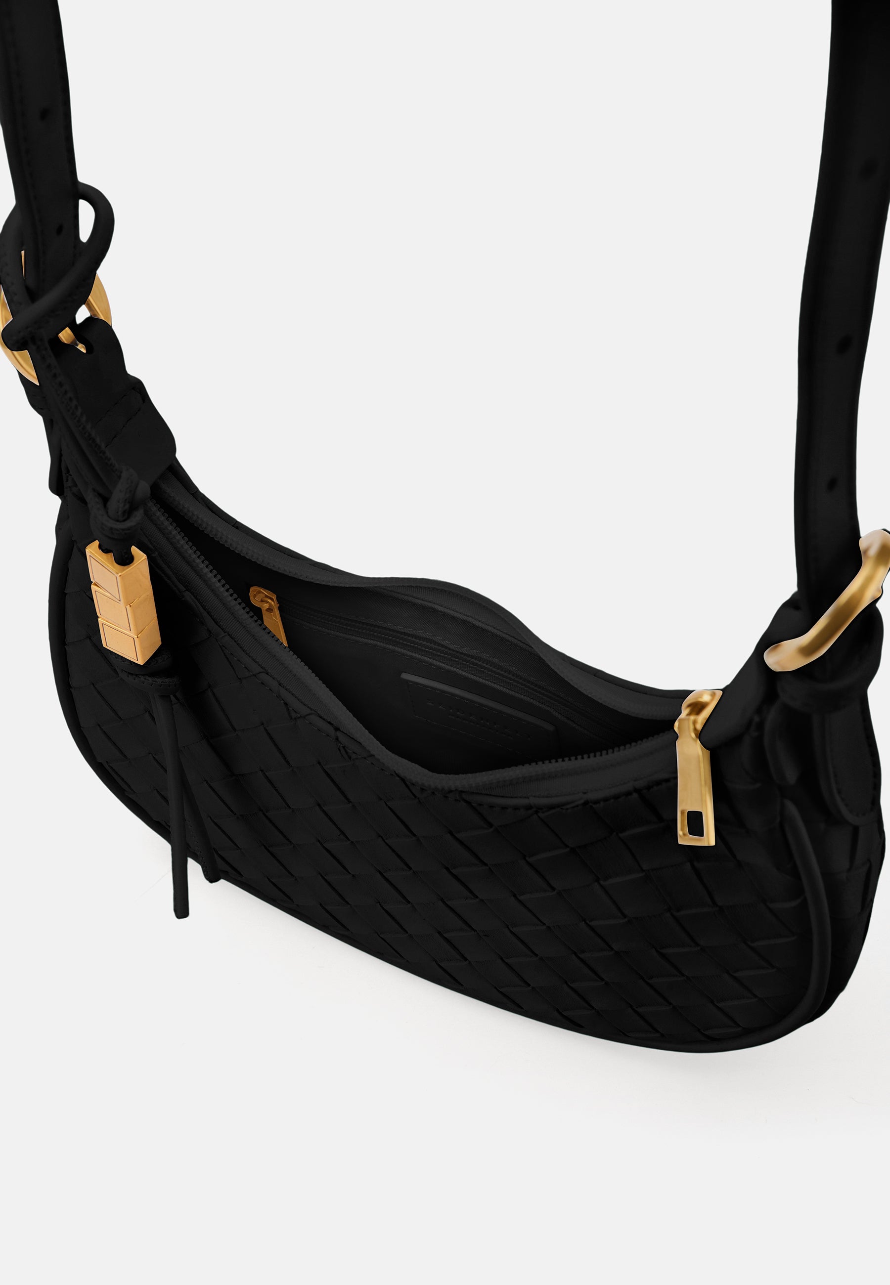 Seidenfelt - Handtaschen>Damen>Kunstledertaschen>Schulter Taschen - Kinna Round Shoulderbag - black / OS-bright white / OS-shy yellow / OS