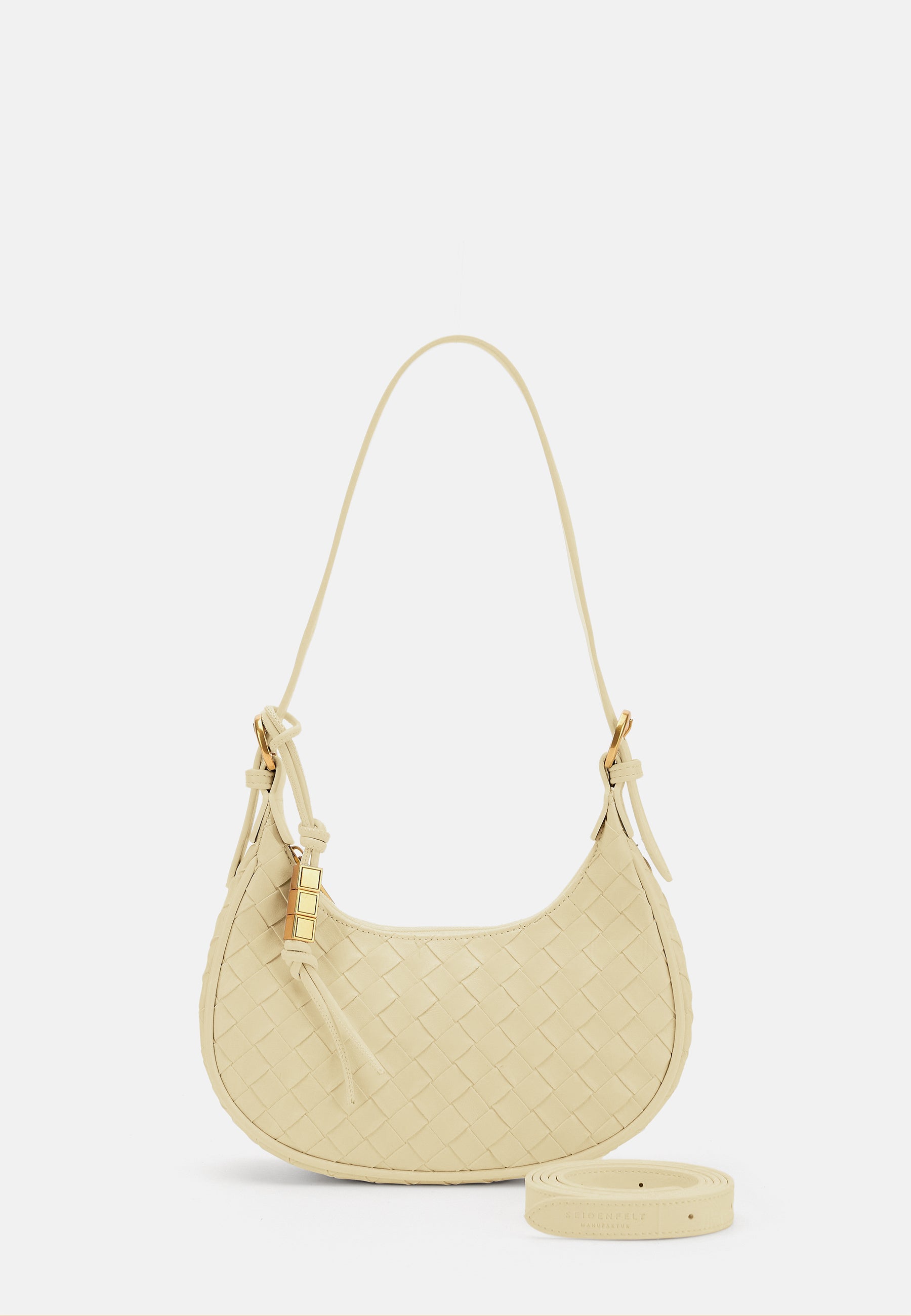 Seidenfelt - Handtaschen>Damen>Kunstledertaschen>Schulter Taschen - Kinna Round Shoulderbag - black / OS-bright white / OS-shy yellow / OS