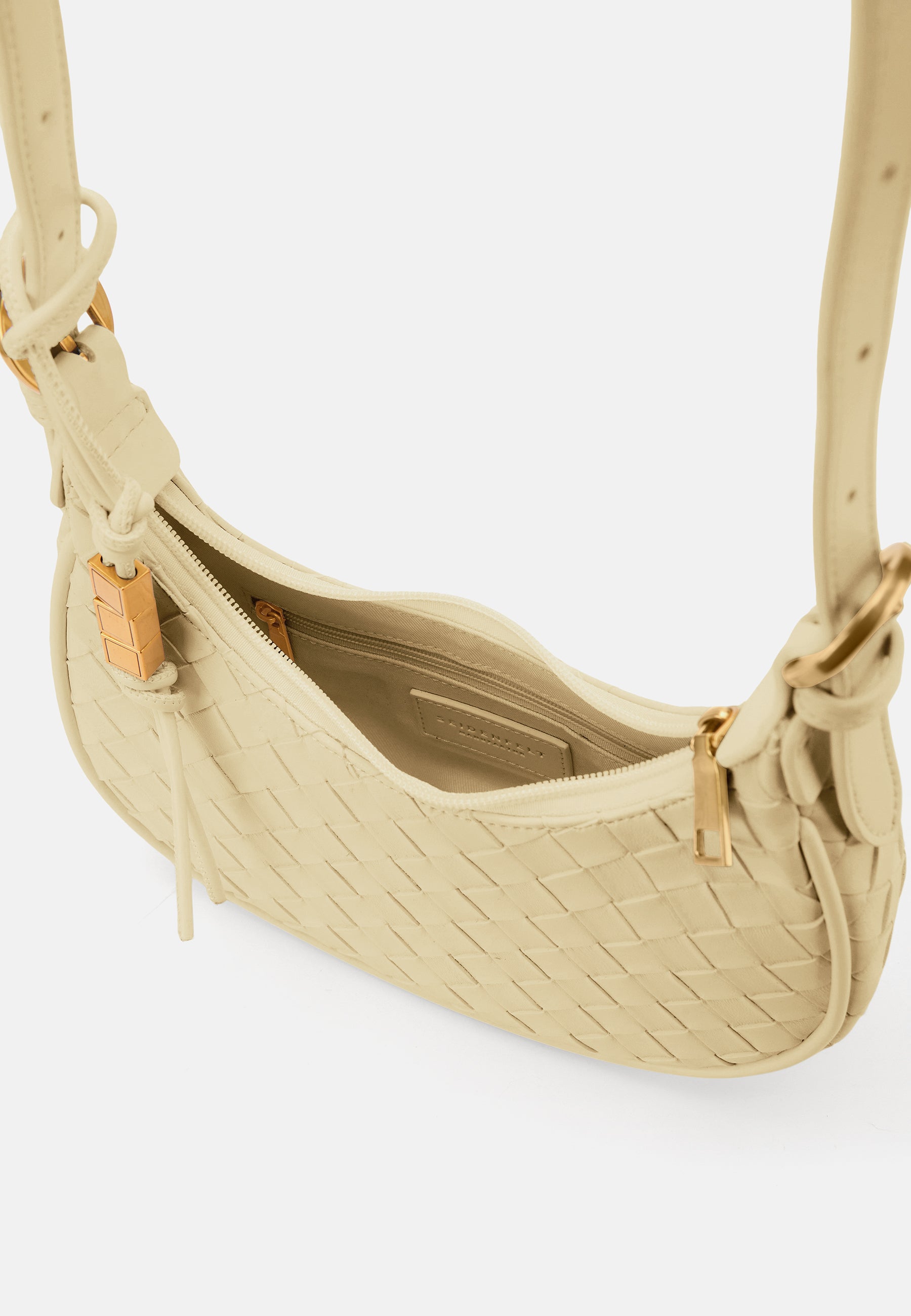 Seidenfelt - Handtaschen>Damen>Kunstledertaschen>Schulter Taschen - Kinna Round Shoulderbag - black / OS-bright white / OS-shy yellow / OS