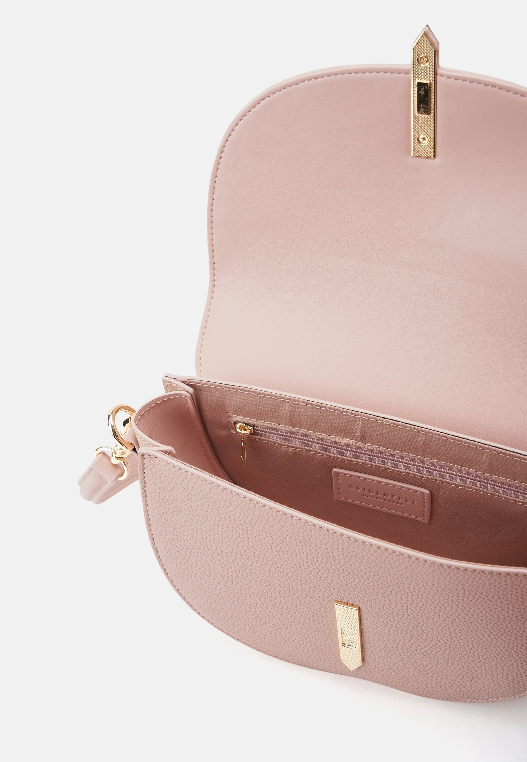 Seidenfelt - Handtaschen>Damen>Kunstledertaschen>Halbmond Taschen - Selje Saddle - black / OS-cream / OS-rose / OS