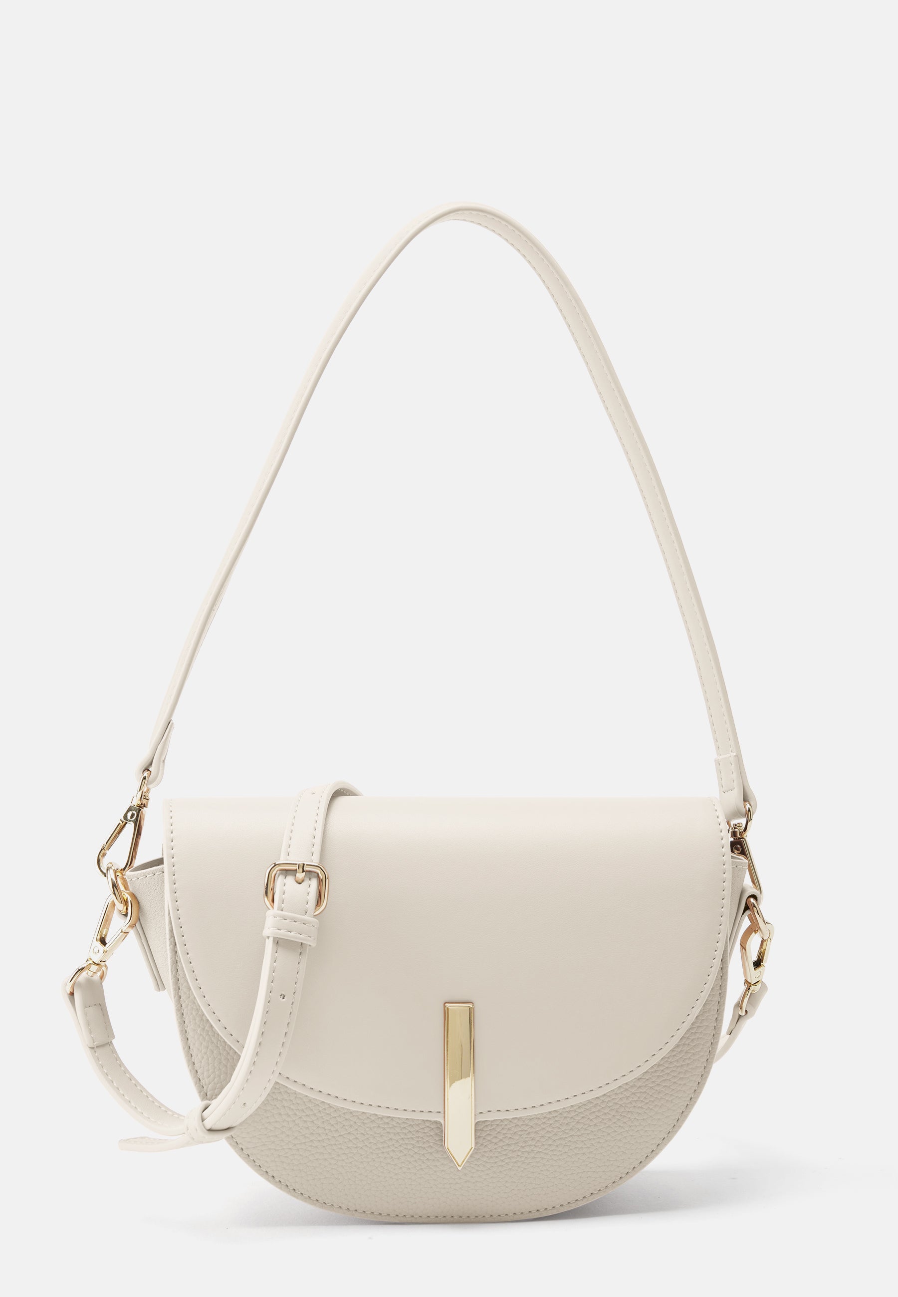 Seidenfelt - Handtaschen>Damen>Kunstledertaschen>Halbmond Taschen - Selje Saddle - black / OS-cream / OS-rose / OS