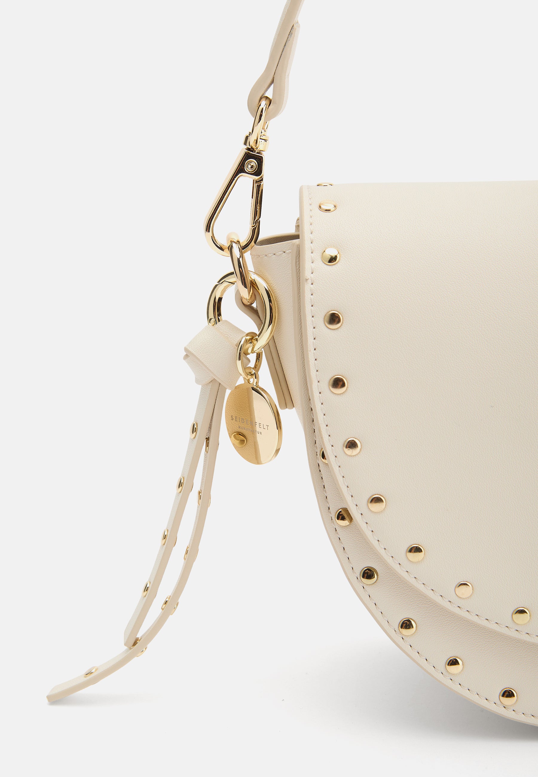 Seidenfelt - Handtaschen>Damen>Kunstledertaschen>Halbmond Taschen - Senja Saddle - black / OS-light sand / OS-beige / OS