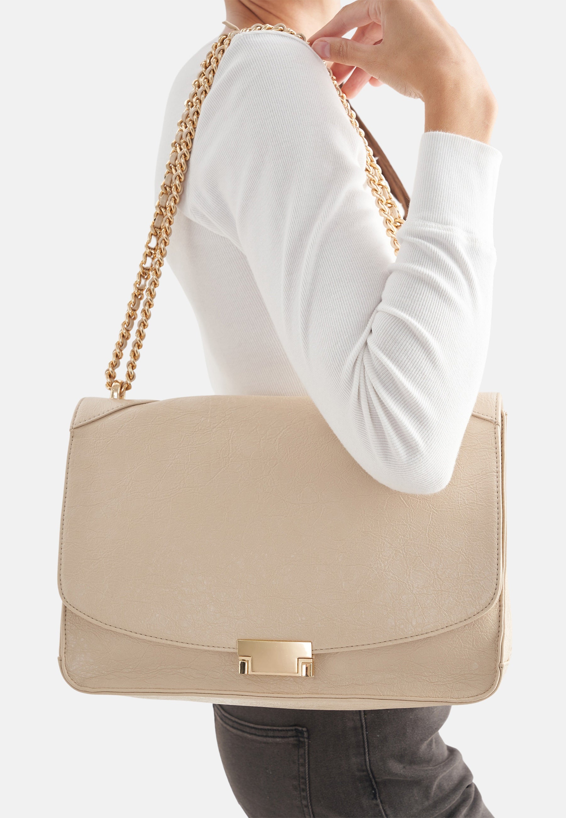 Seidenfelt - Handtaschen>Damen>Kunstledertaschen>Schulter Taschen - Vejen Shoulderbag - glossy black / OS-glossy white / OS-glossy sand / OS