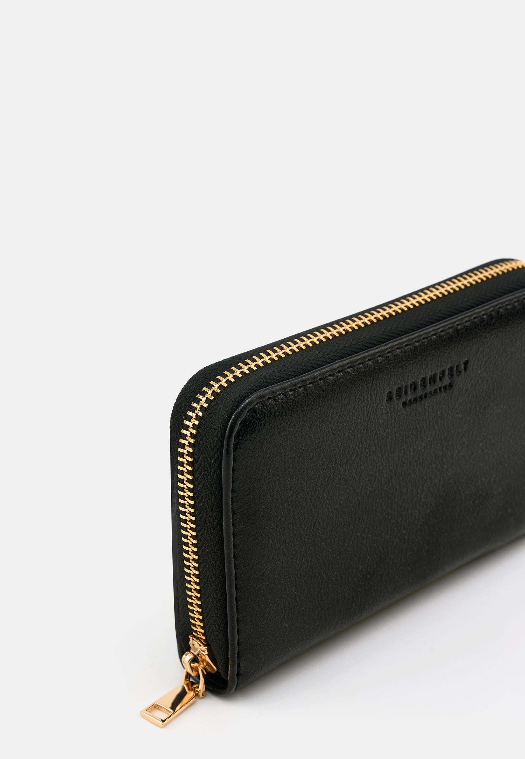 Seidenfelt - Wallets - Ebba - glossy black / OS-olive / OS-croco print ice blue / OS-denim in blue / OS