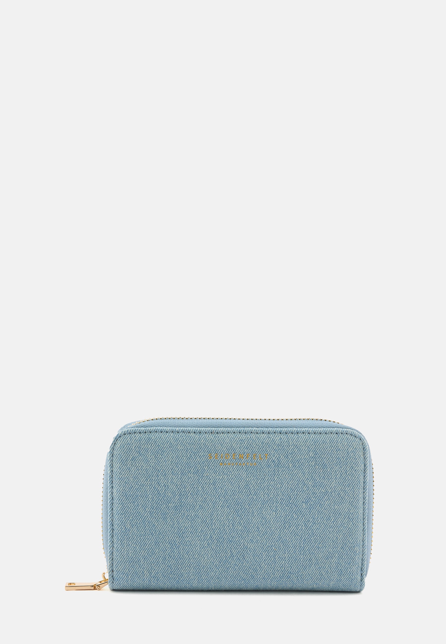 Seidenfelt - Wallets - Ebba - glossy black / OS-olive / OS-croco print ice blue / OS-denim in blue / OS