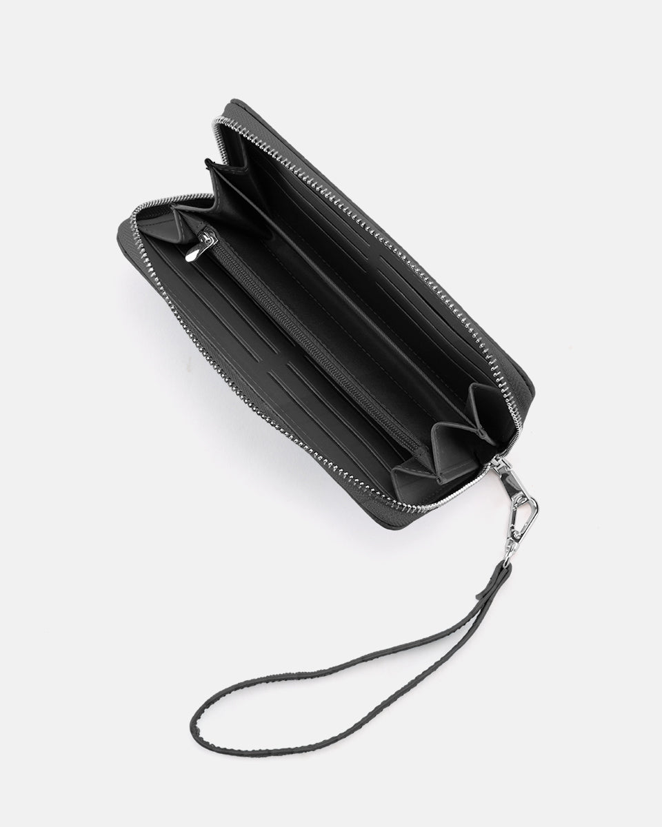 Seidenfelt - Wallets - Smilla - croco print black / OS-glossy black / OS-summer stone / OS-soft cream / OS-khaki / OS