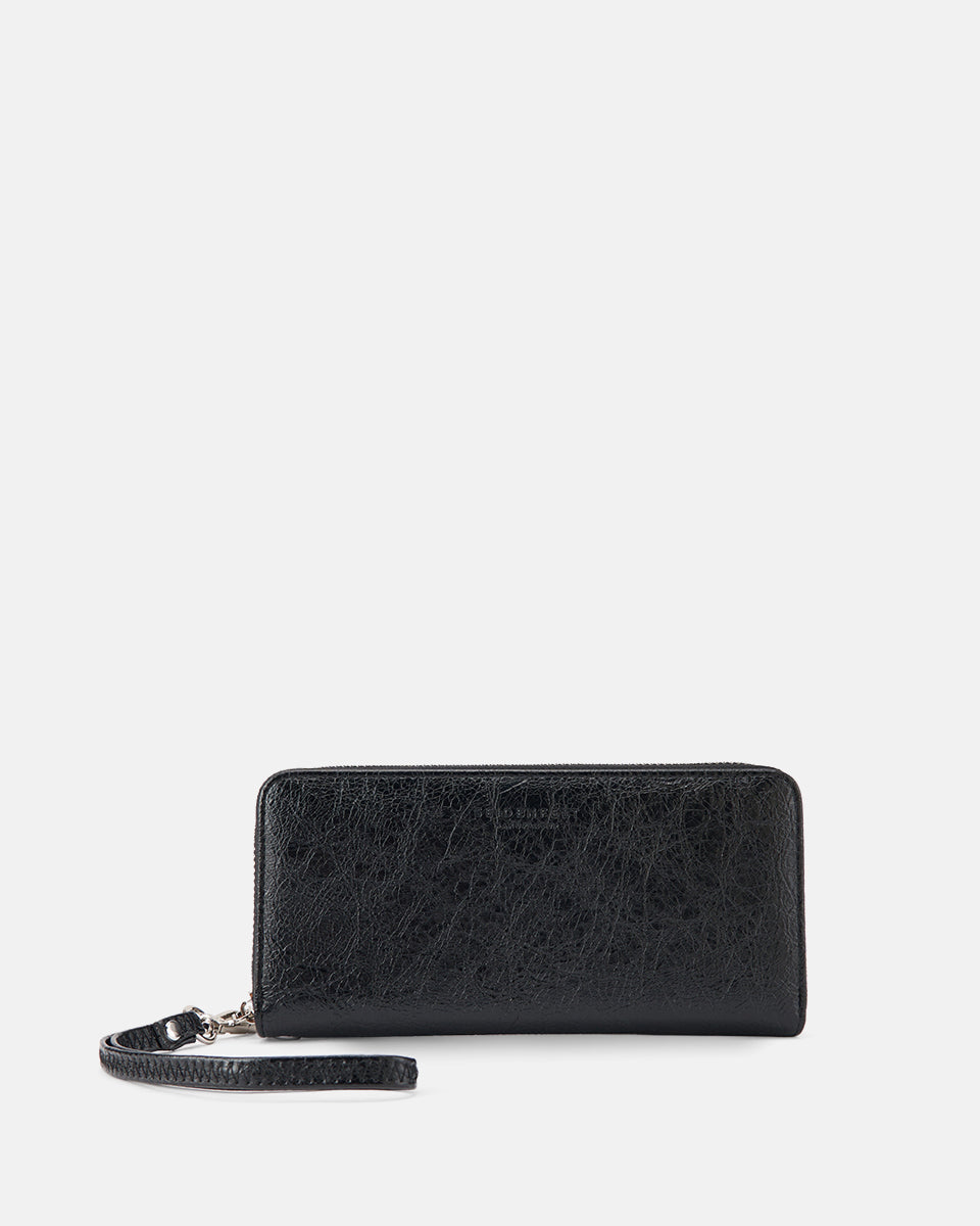 Seidenfelt - Wallets - Smilla - croco print black / OS-glossy black / OS-summer stone / OS-soft cream / OS-khaki / OS