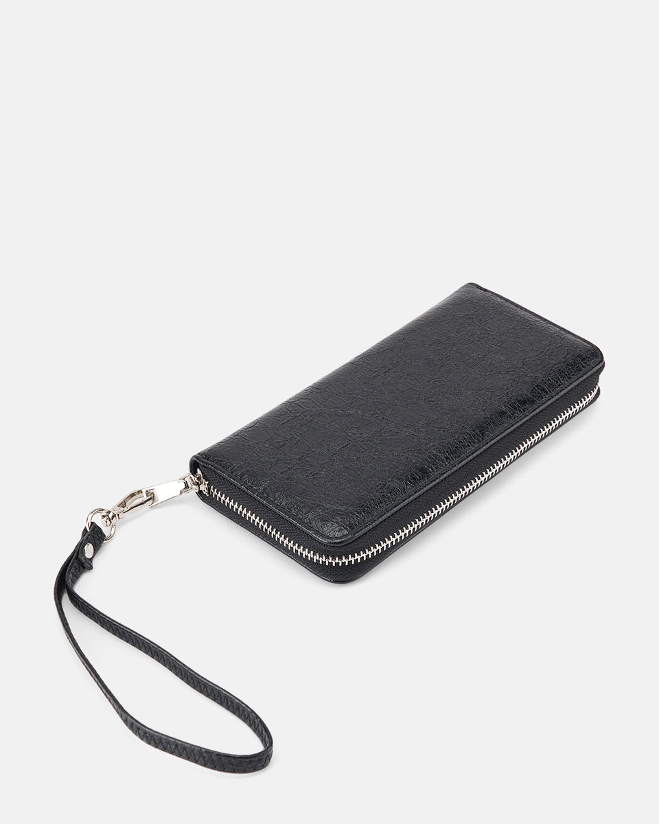 Seidenfelt - Wallets - Smilla - croco print black / OS-glossy black / OS-summer stone / OS-soft cream / OS-khaki / OS