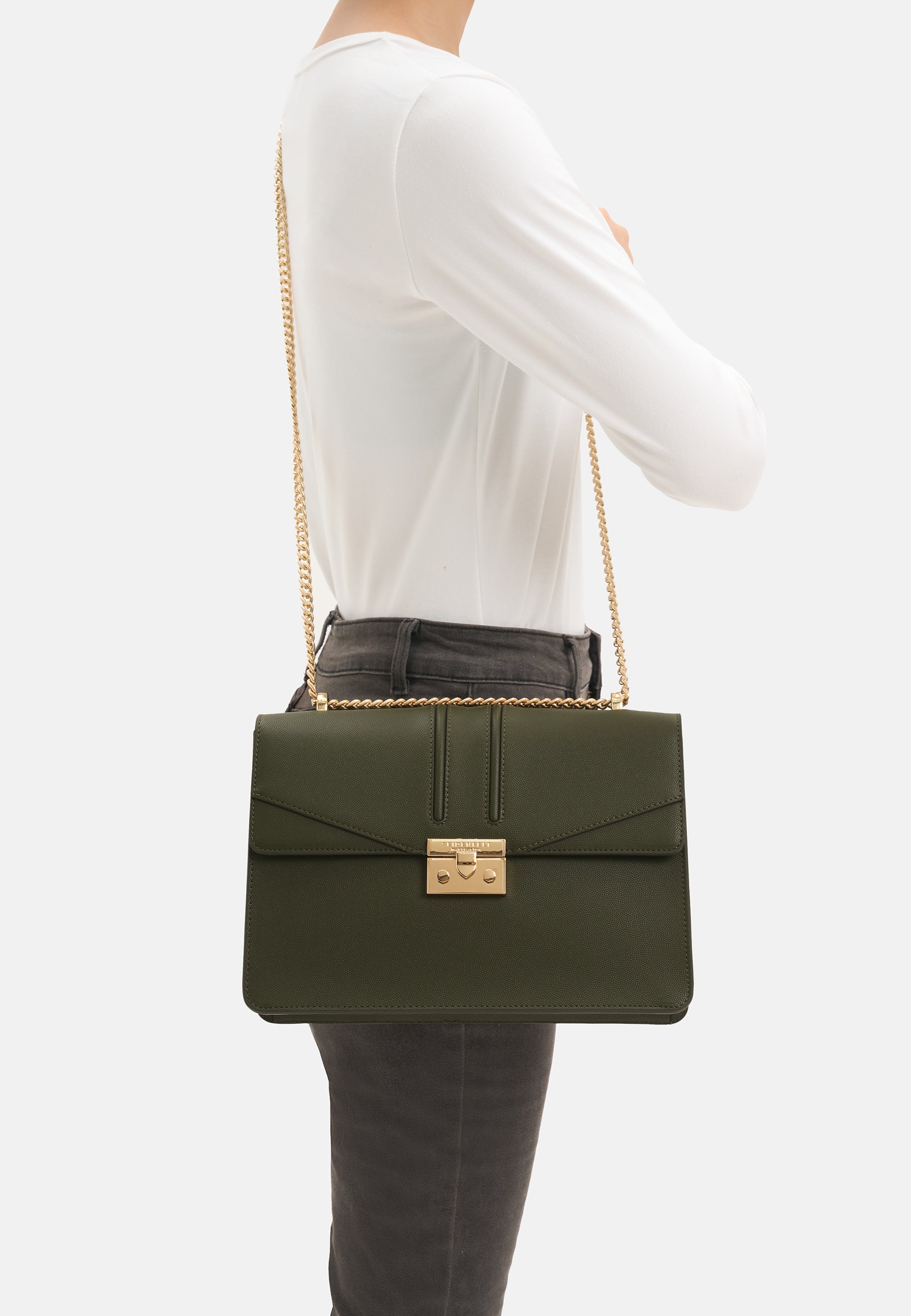 Seidenfelt - Handtaschen>Damen>Kunstledertaschen>Crossbody Taschen - Roros Big - black / black / OS-dark brown / OS-leo brown / OS