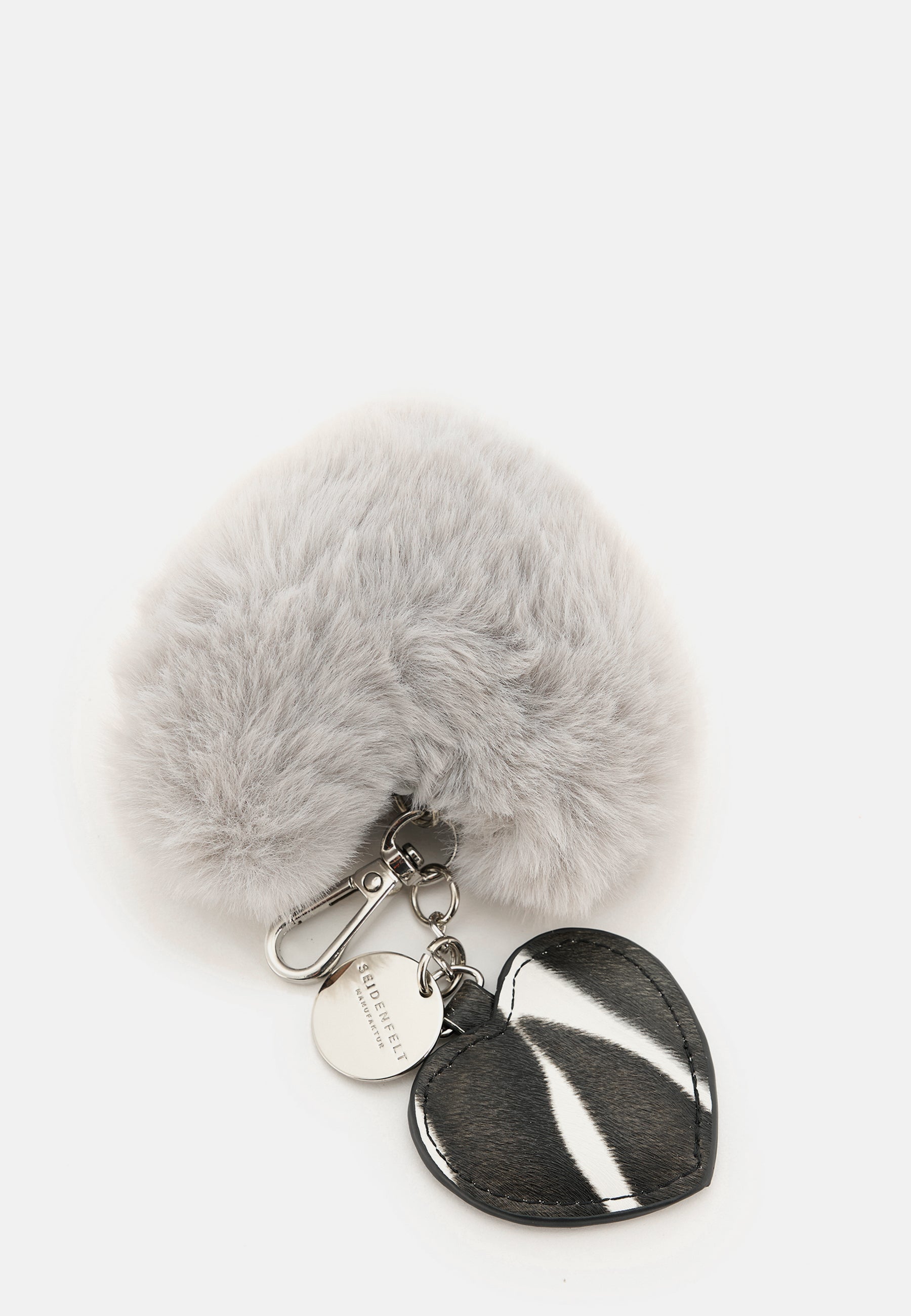Seidenfelt - Charm - Double Heart Charm - zebra / OS