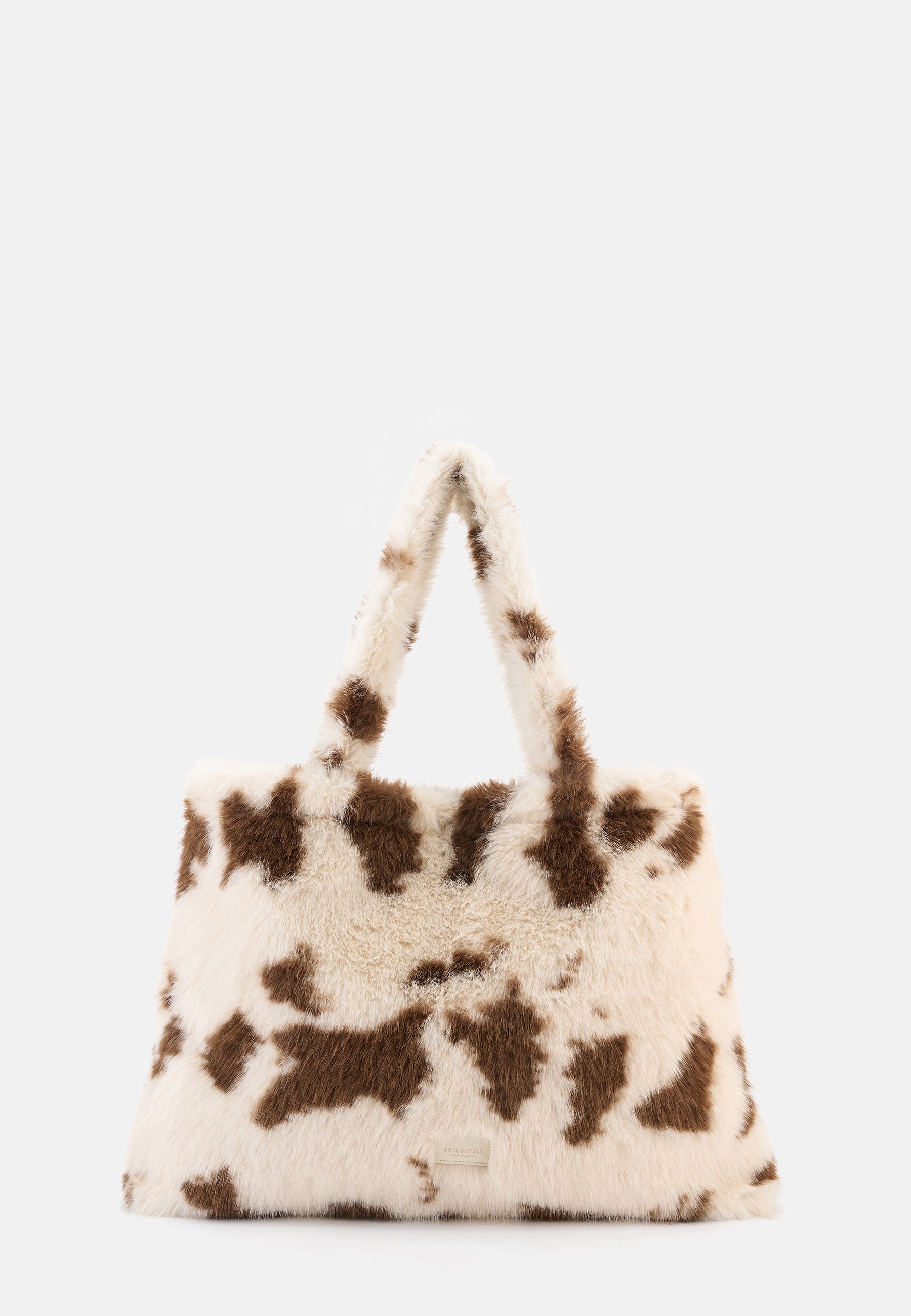 Seidenfelt - Bags - Cow White & Brown Norrlida Shopper - cow white & brown / OS