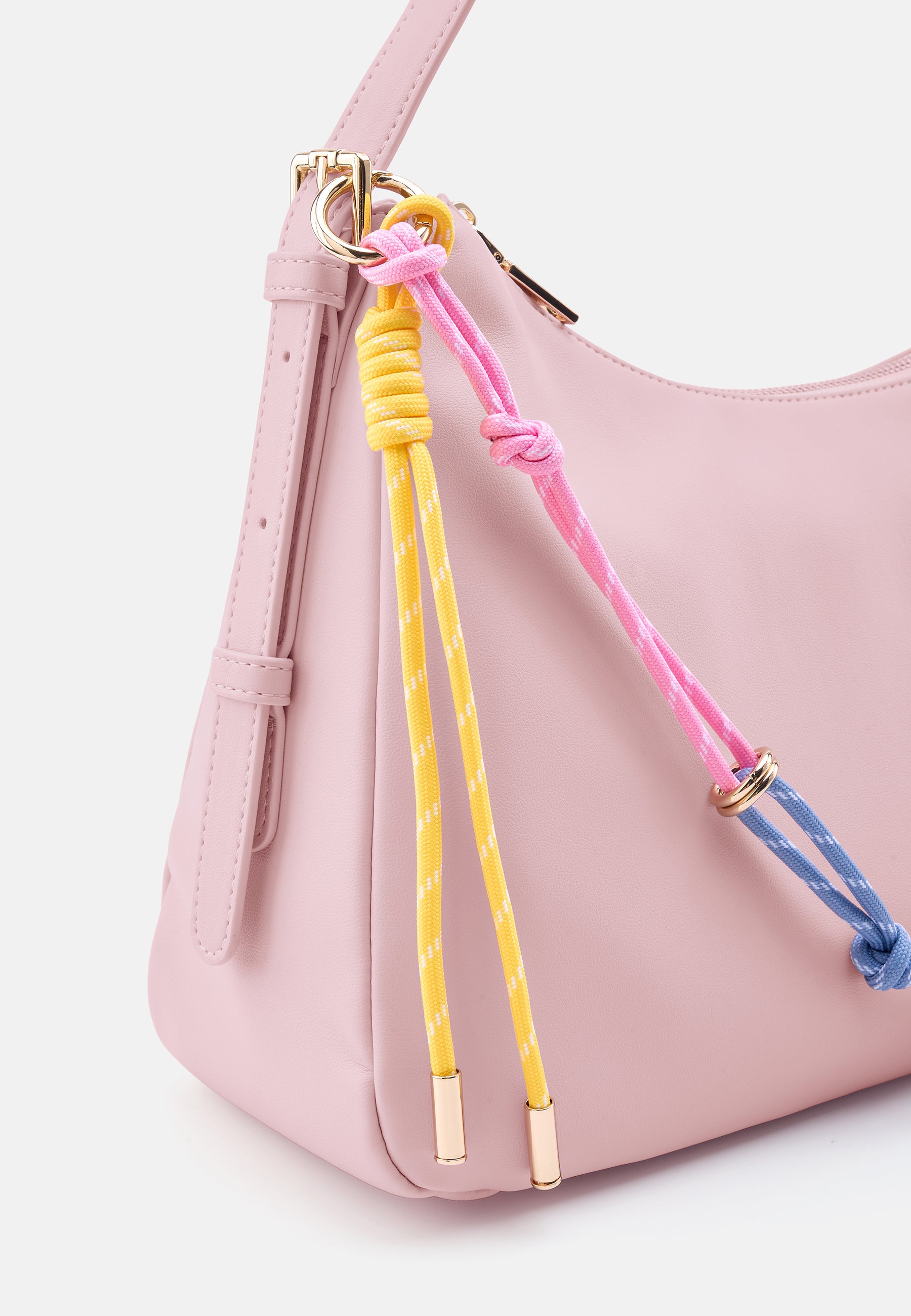 Seidenfelt - Bags - Deje Shoulderbag - Light Bubble Gum / OS-black / OS-Cream White / OS