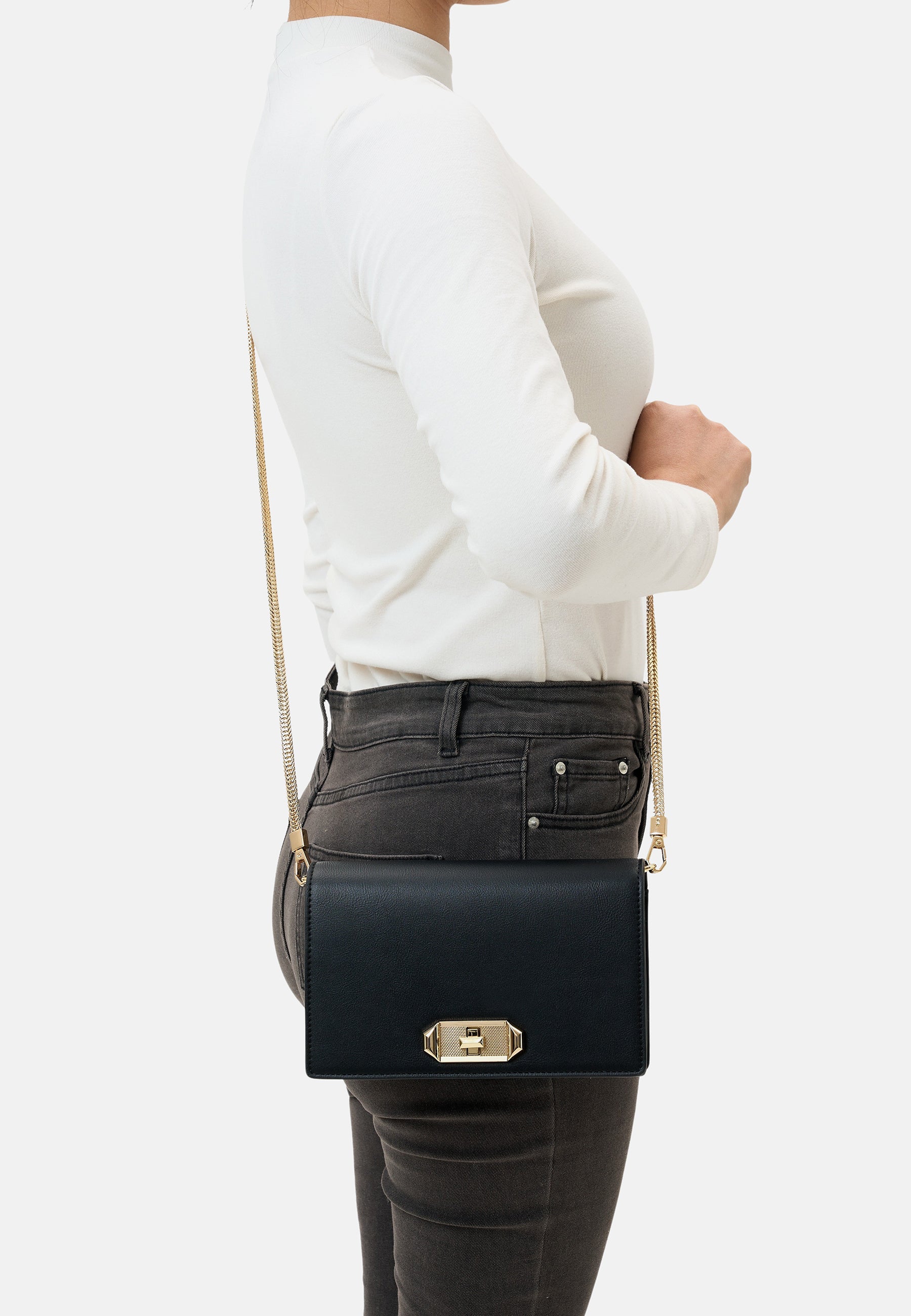 Eiby Clutch dark chocolate OS