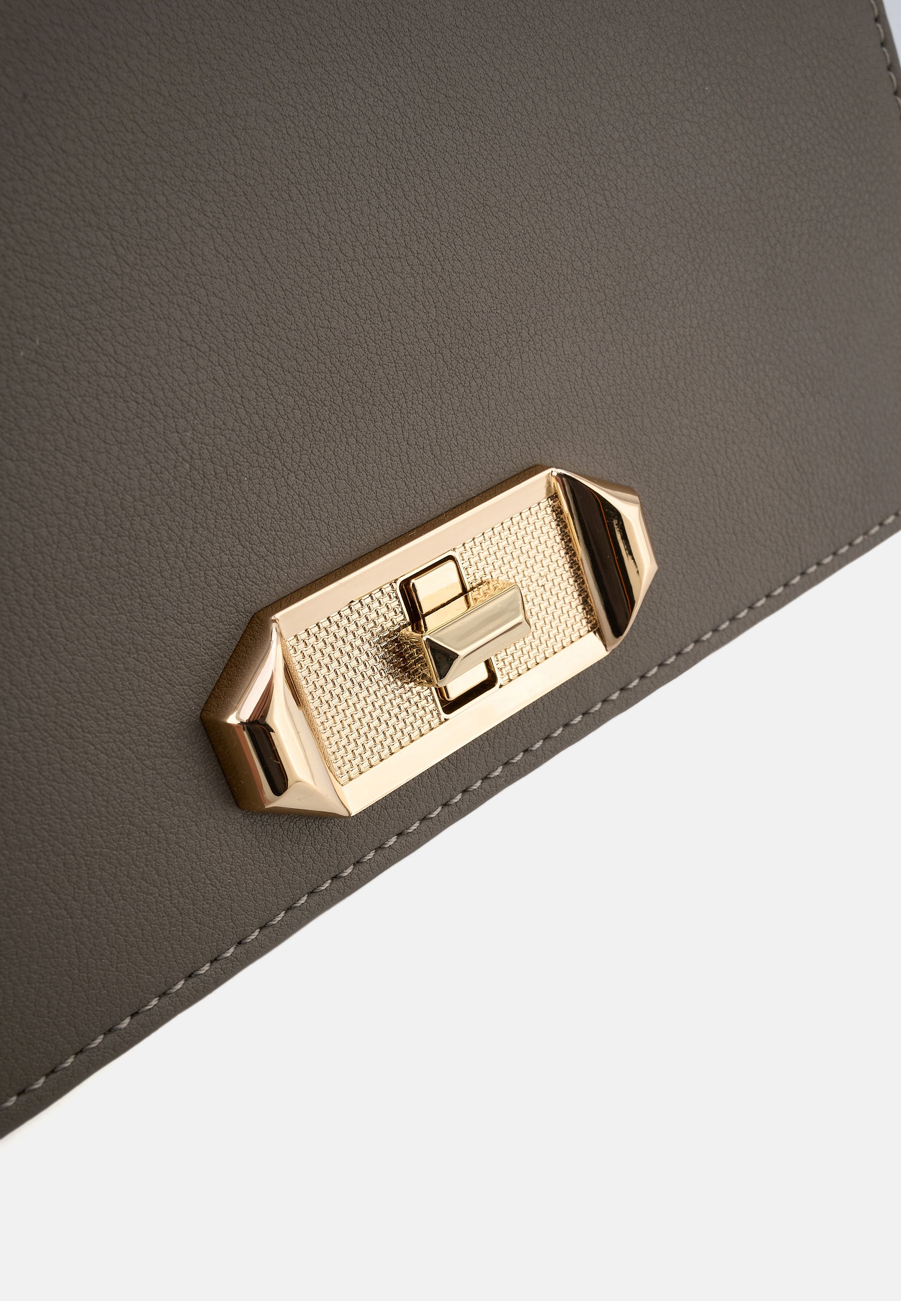 Eiby Clutch stone grey OS