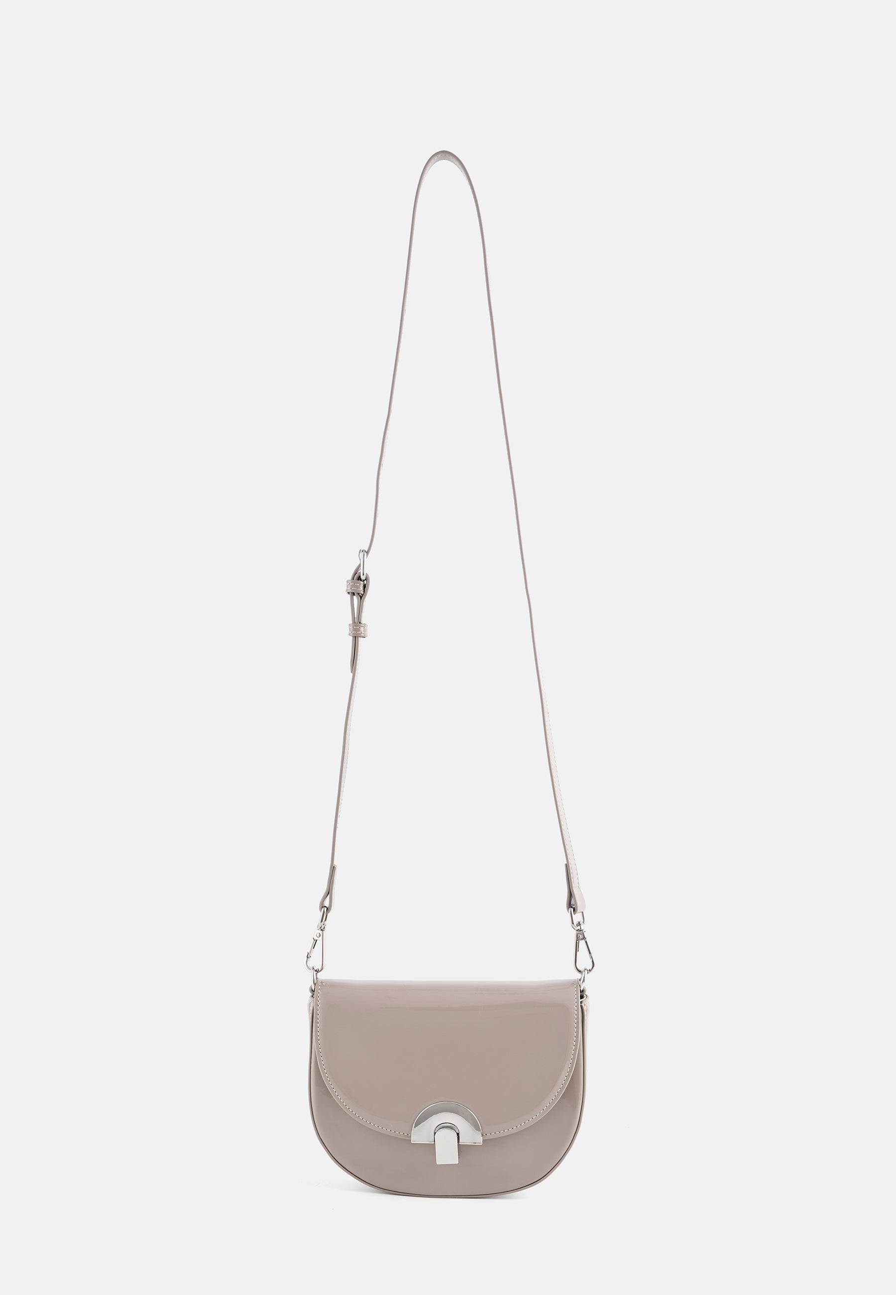 Seidenfelt - Bags - Grenaa Saddle - grey / OS-khaki / OS