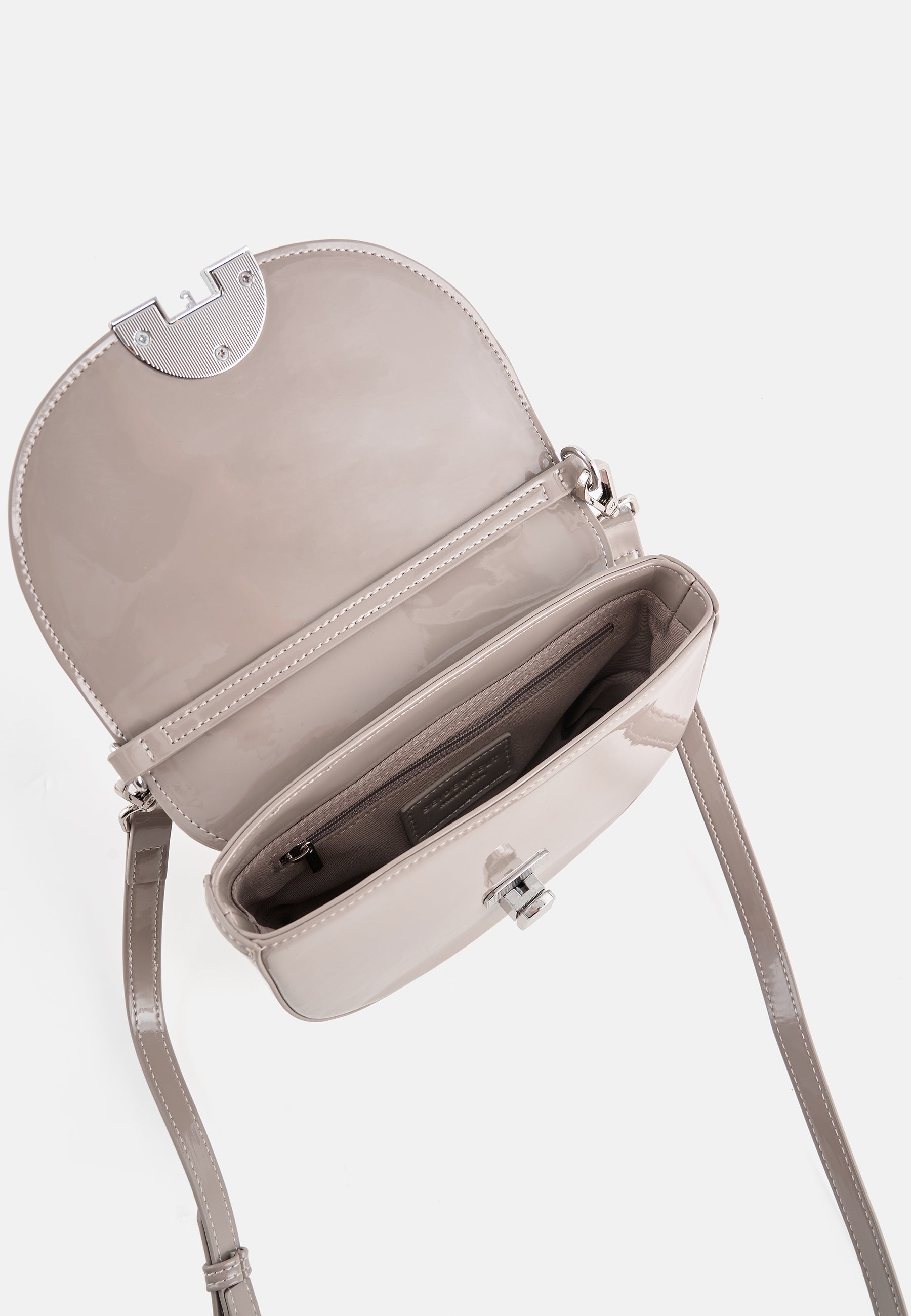 Seidenfelt - Bags - Grenaa Saddle - grey / OS-khaki / OS