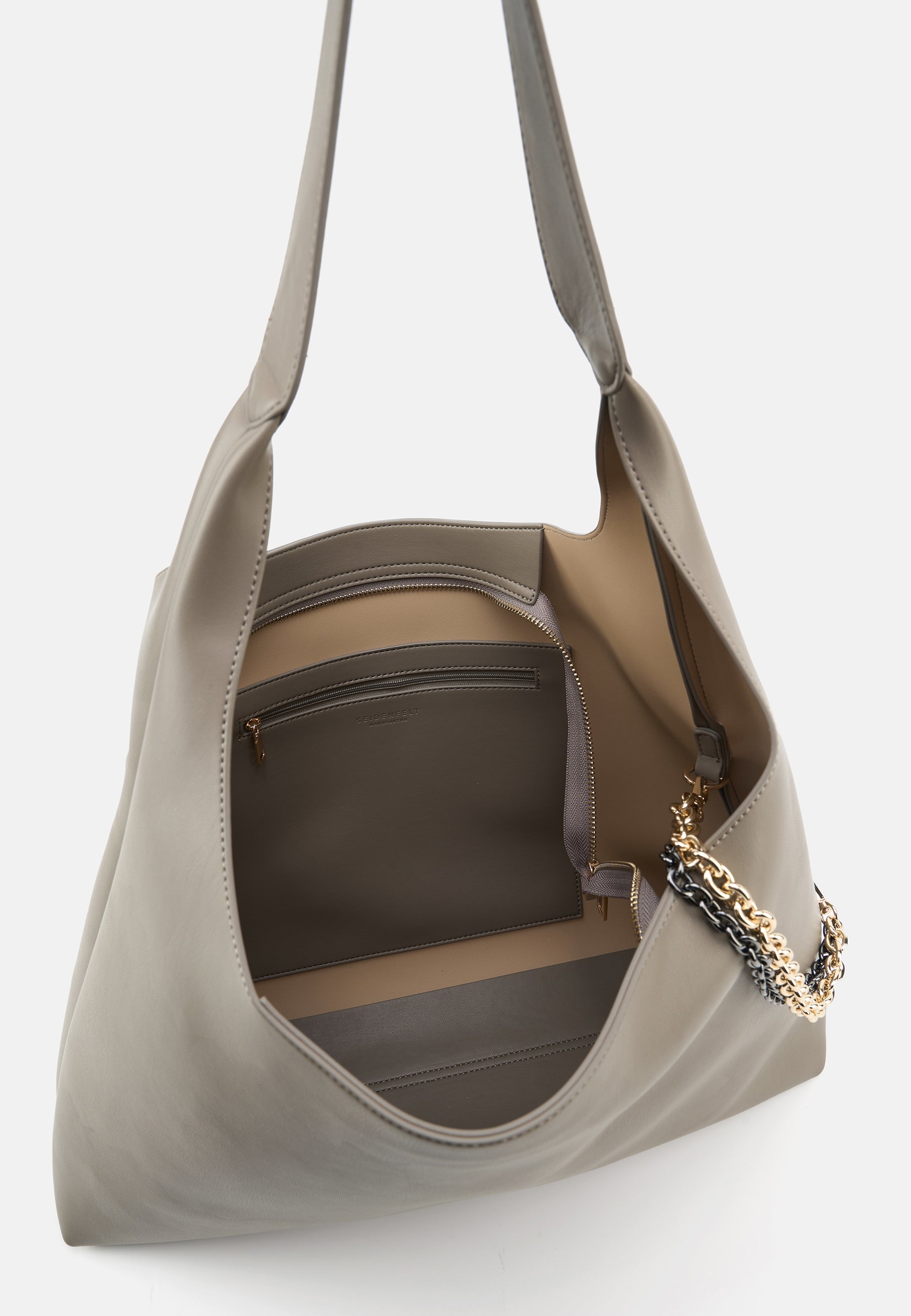 Seidenfelt - Bags - Lainio Hobo - khaki / OS-black / OS-grey / OS